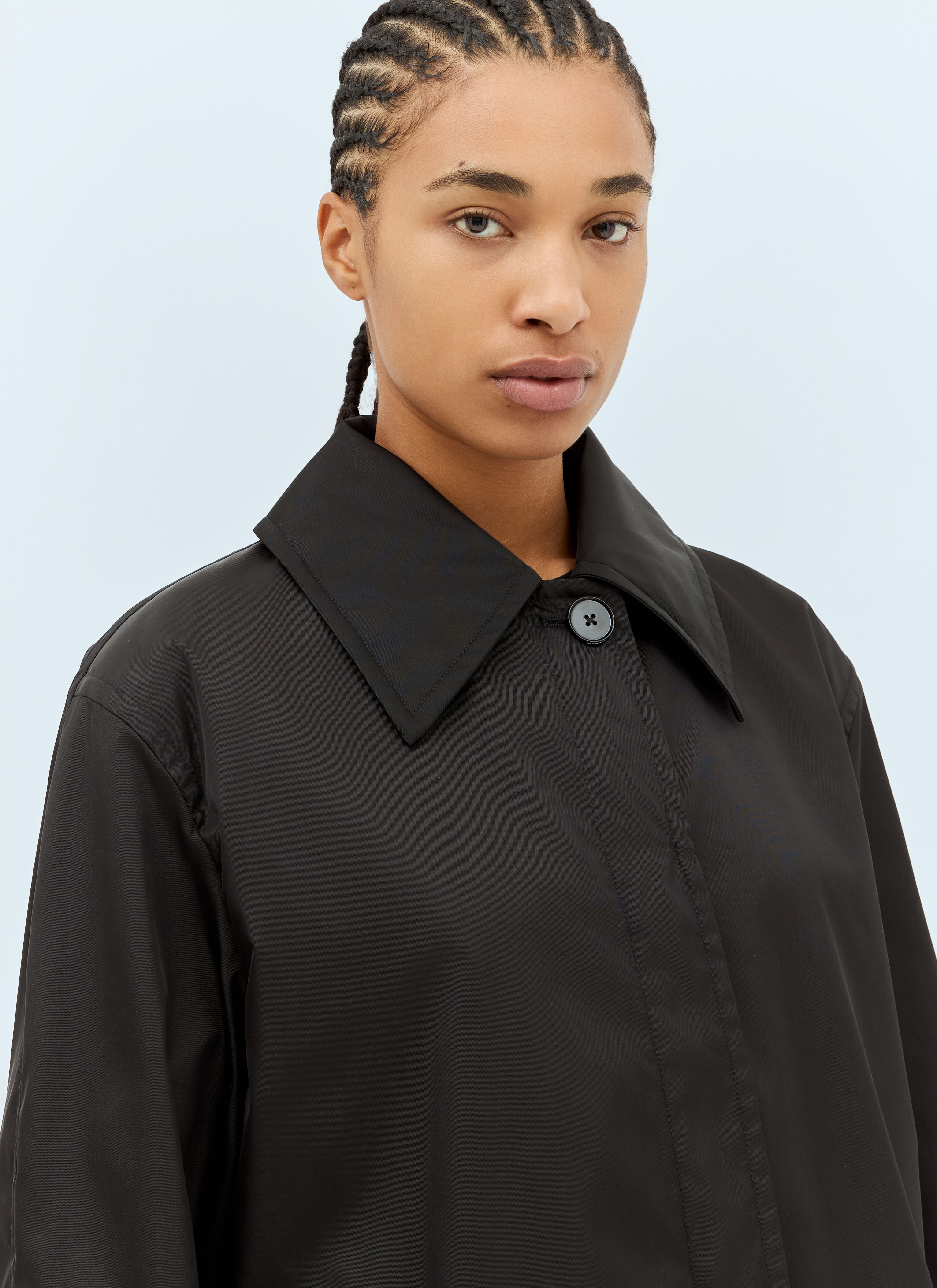 Spread Collar Rain Coat - 3