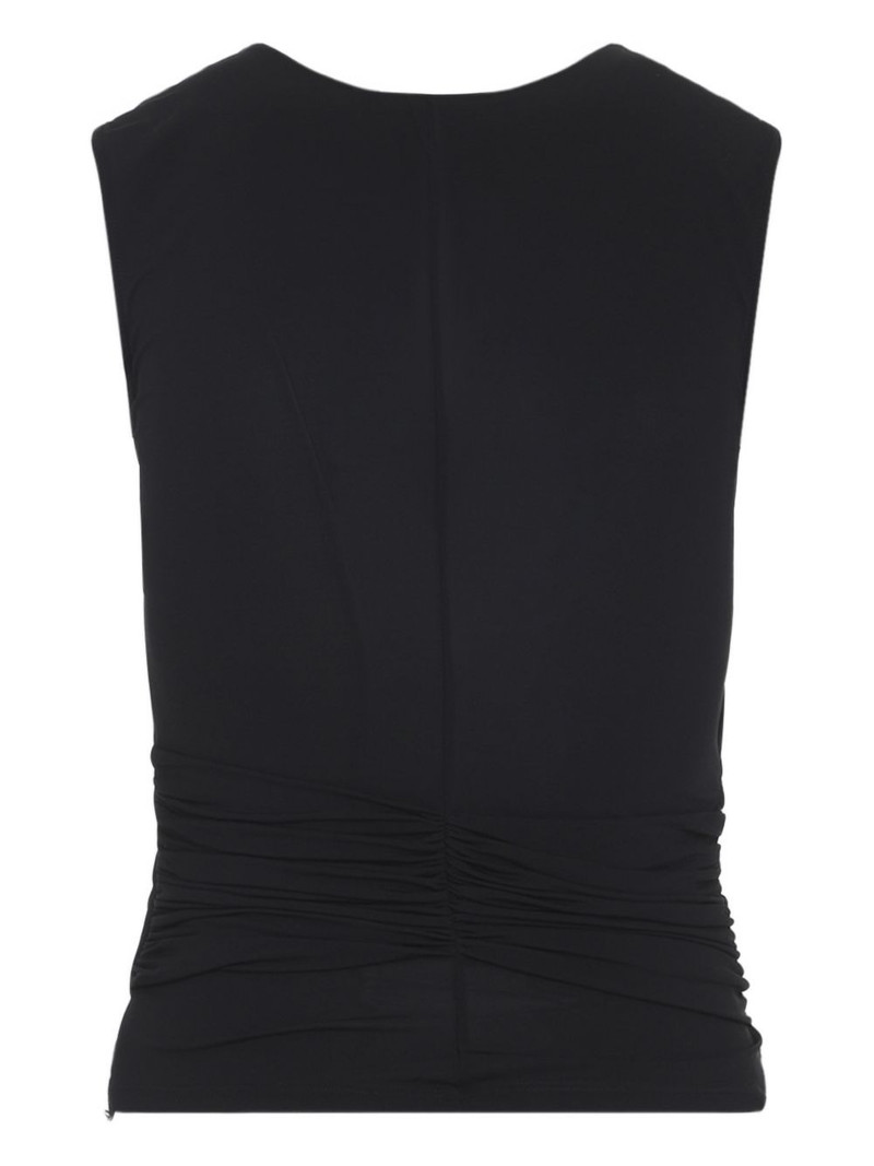 ELISABETTA FRANCHI knot-detail ruched top outlook