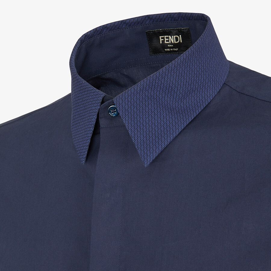 Blue cotton shirt - 3