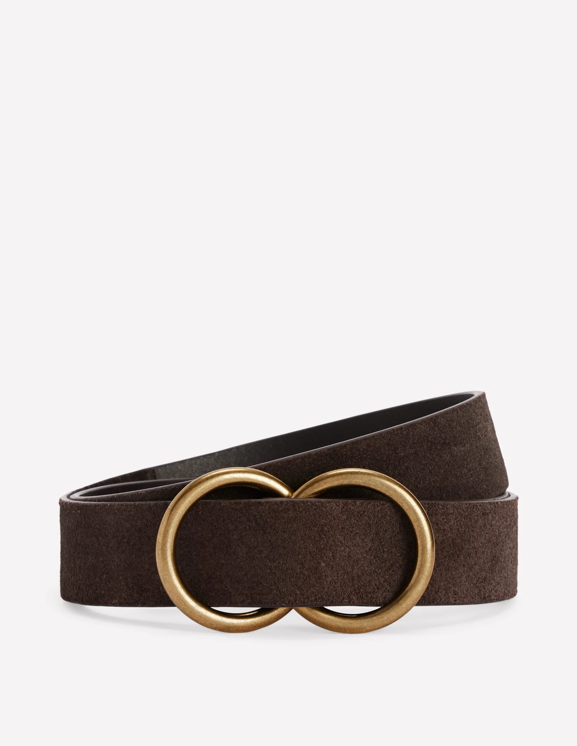 Double Ring Belt-Chocolate - 1