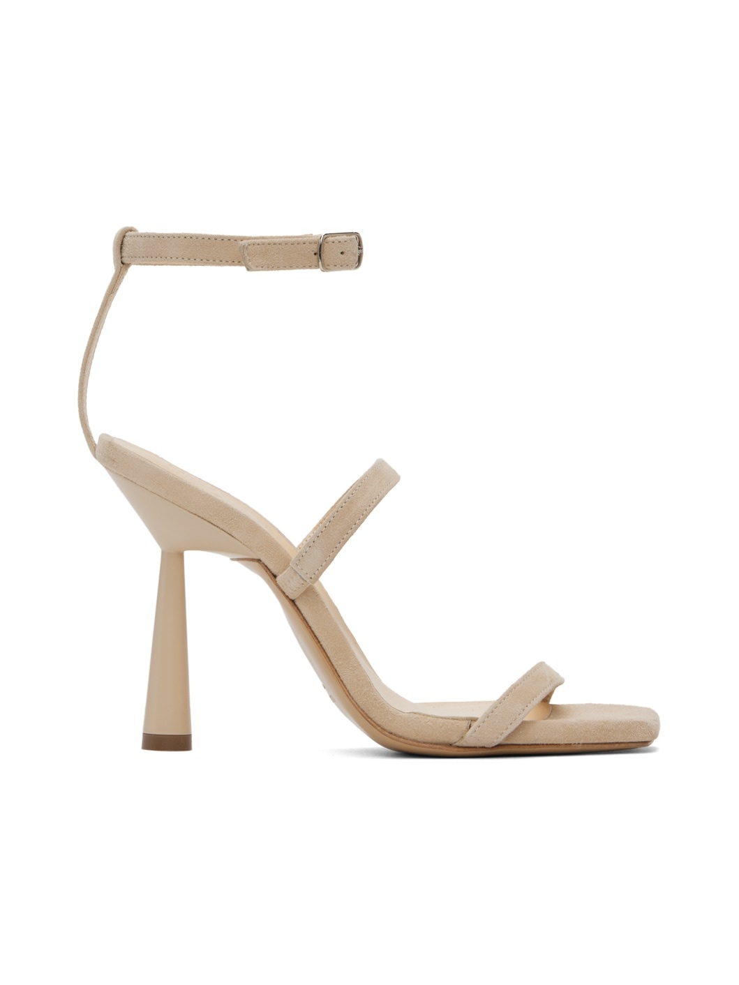 Beige Adaline Heeled Sandals - 1