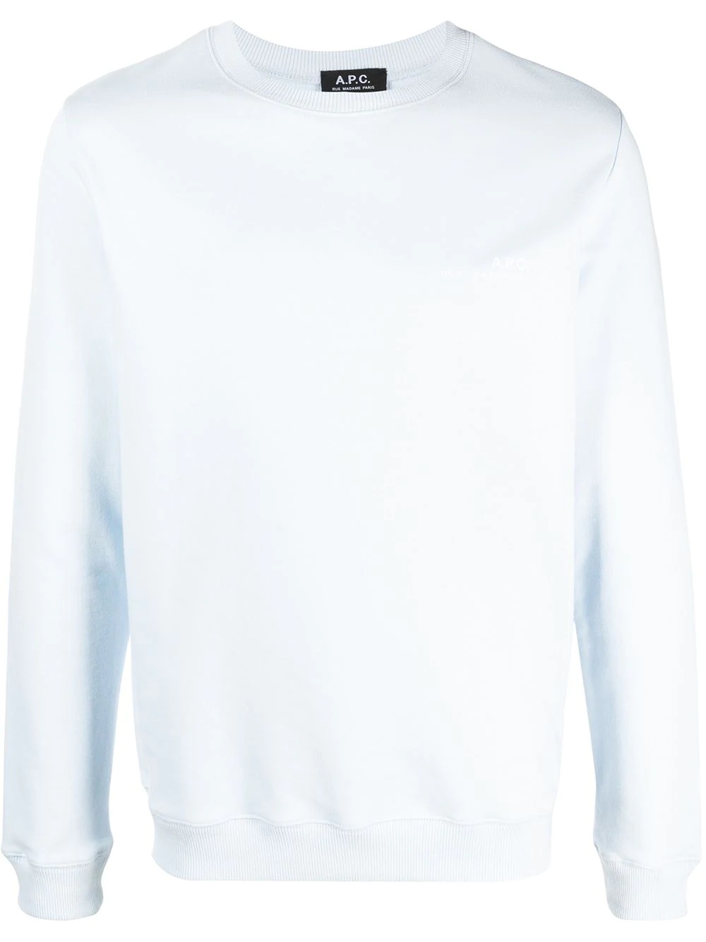 logo-print cotton sweatshirt - 1