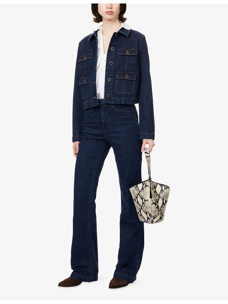 PAIGE "Stevie 34"" Bootcut High-Rise Denim Jeans" outlook