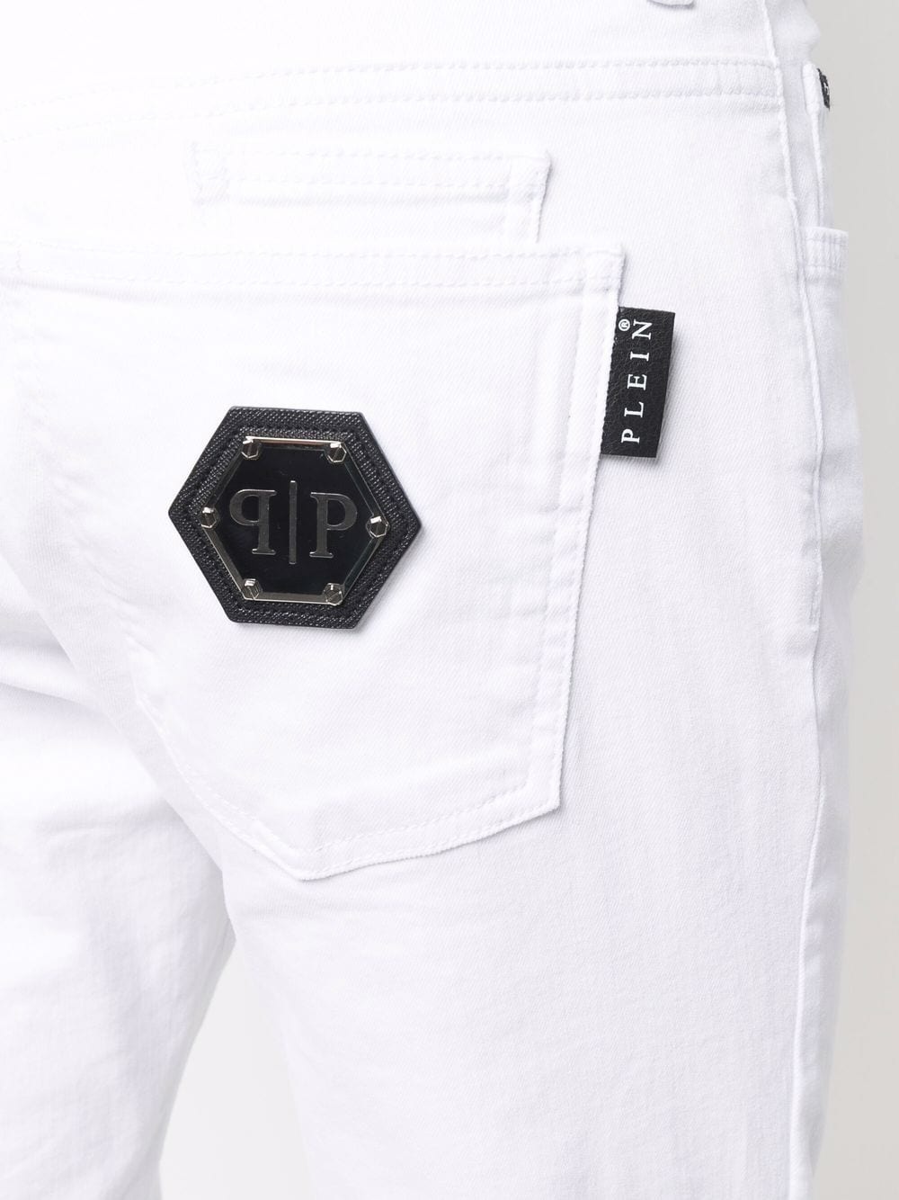 logo slim-fit jeans - 5