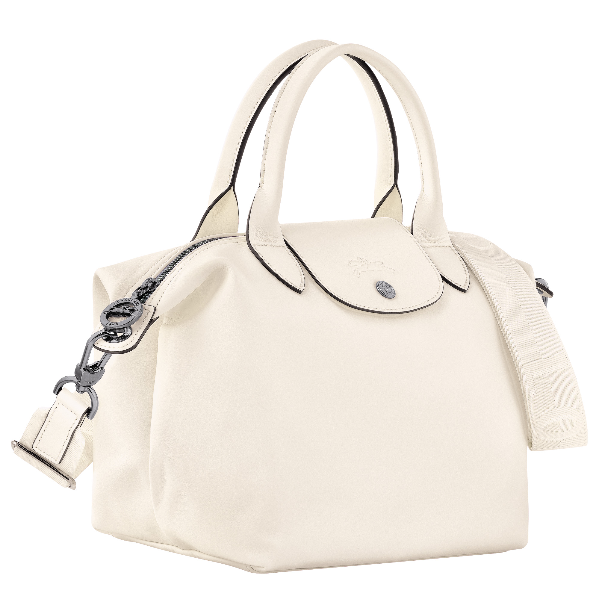 Le Pliage Xtra S Handbag Ecru - Leather - 3