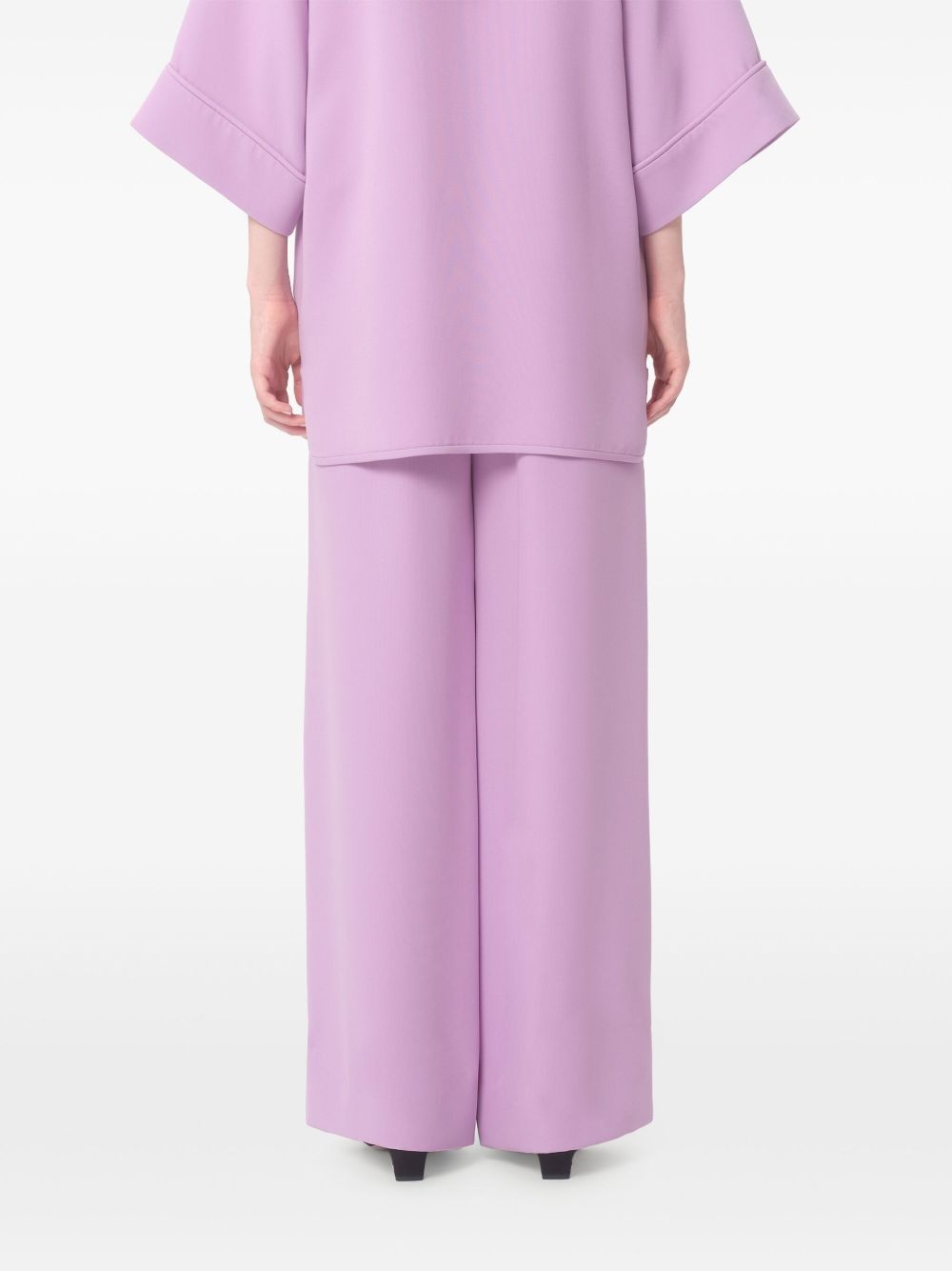 silk flared trousers - 5