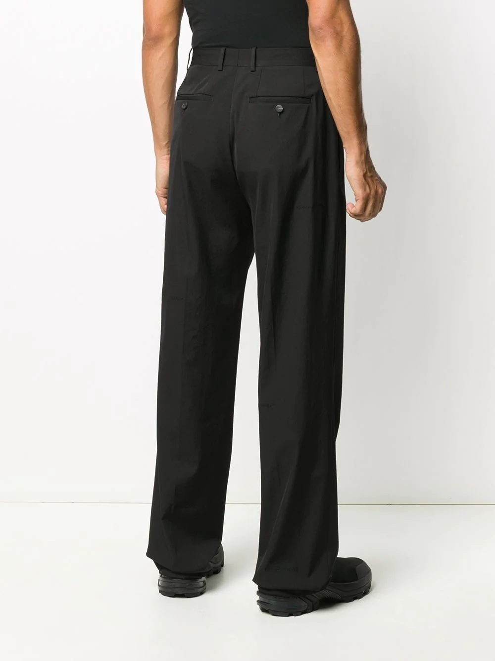 check-pattern tailored trousers - 4