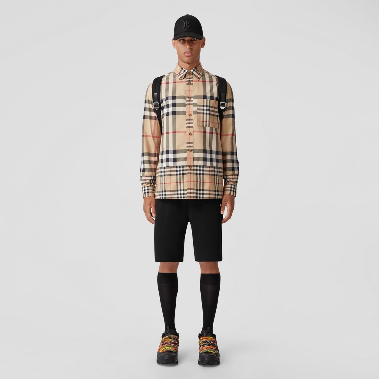 Contrast Check Cotton Shirt - 2