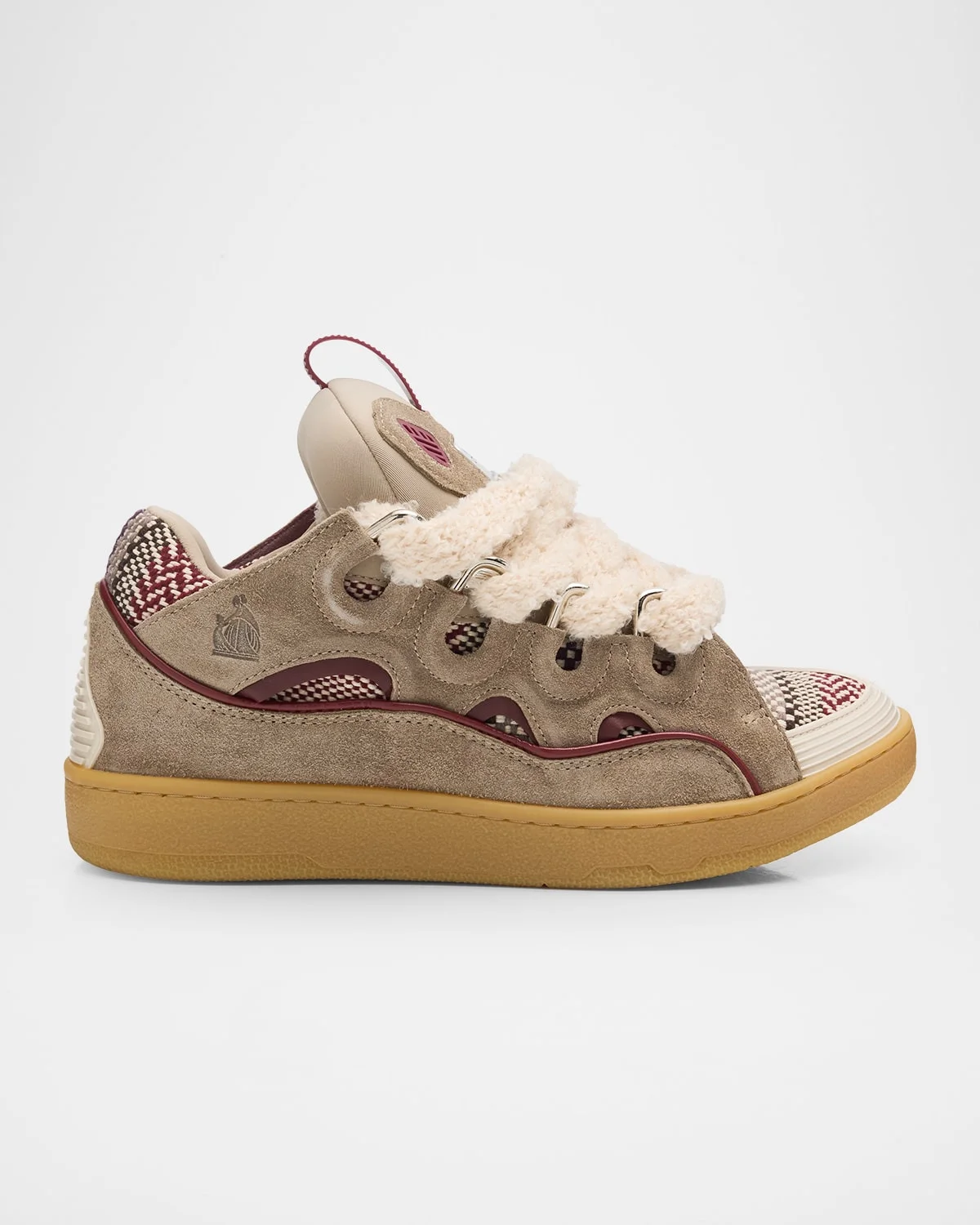 Men's Curb Suede & Polyester Sneakers - 1