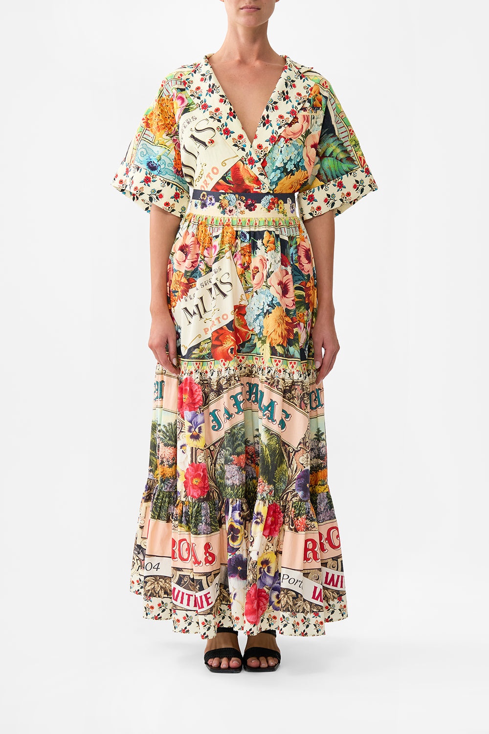 HIGH WAISTED TIERED SKIRT - 2