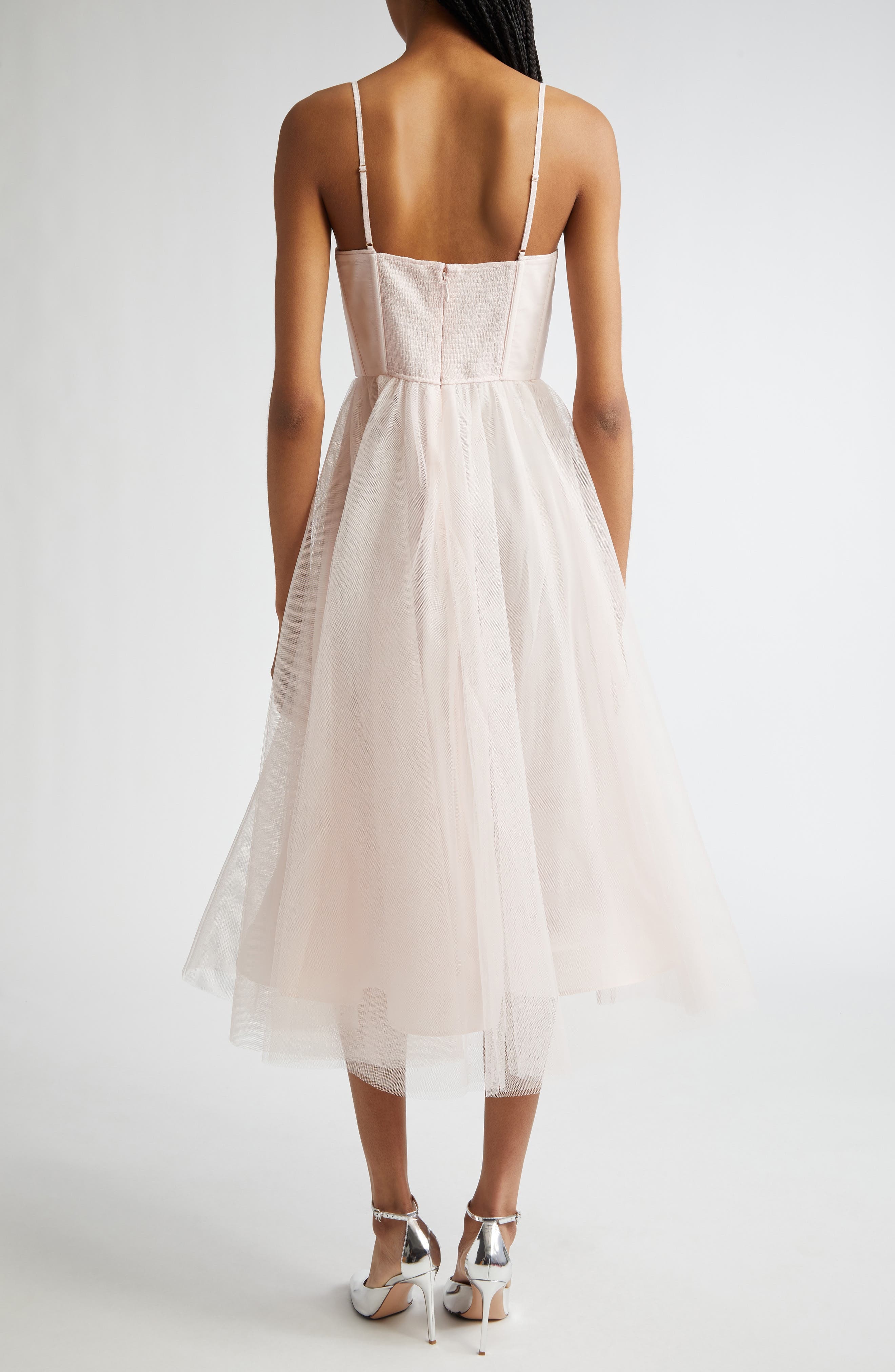 Zimmermann Corset Bodice Tulle Dress in Pale Pink at Nordstrom - 2