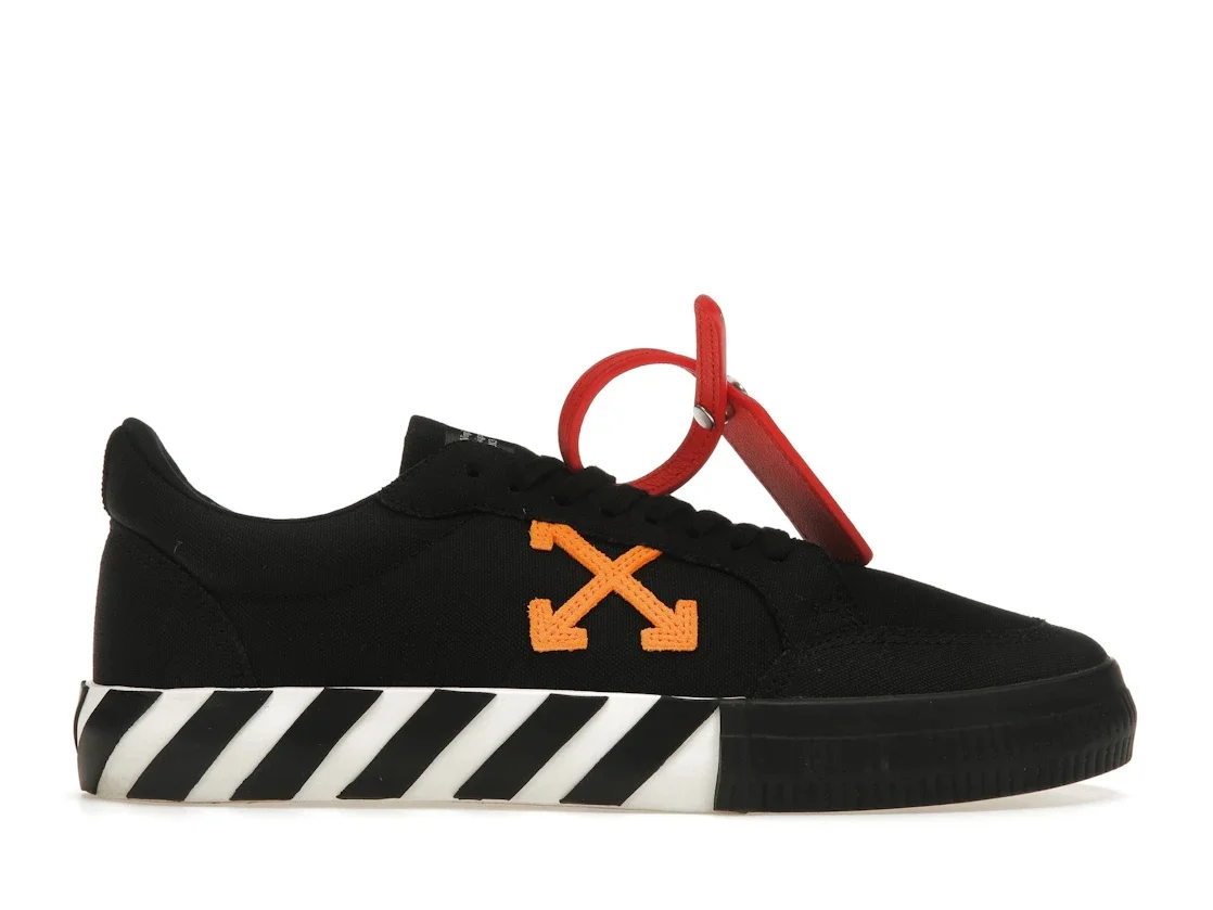 OFF-WHITE Vulcanized Low Black Orange Canvas - 1