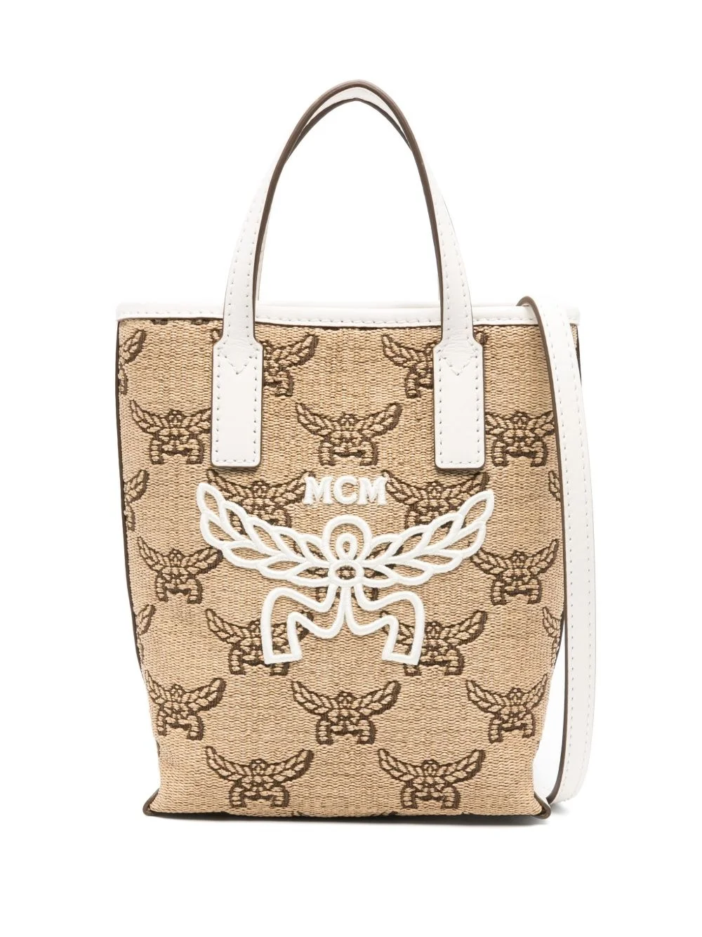 logo-embroidered tote bag - 1