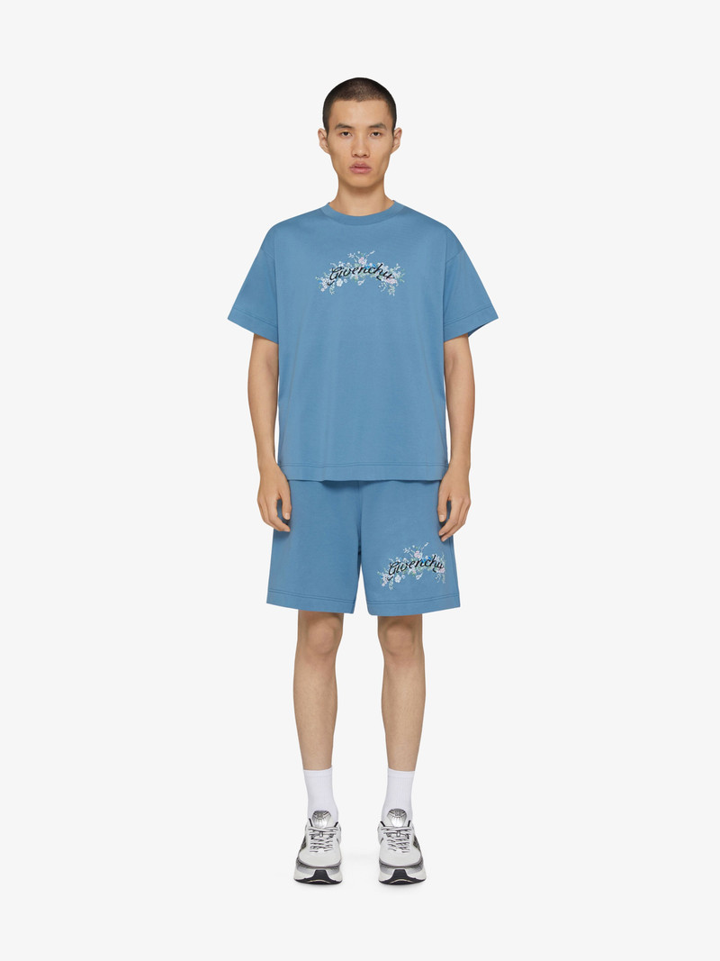 Givenchy T-SHIRT IN COTTON GIVENCHY FLOWERS outlook