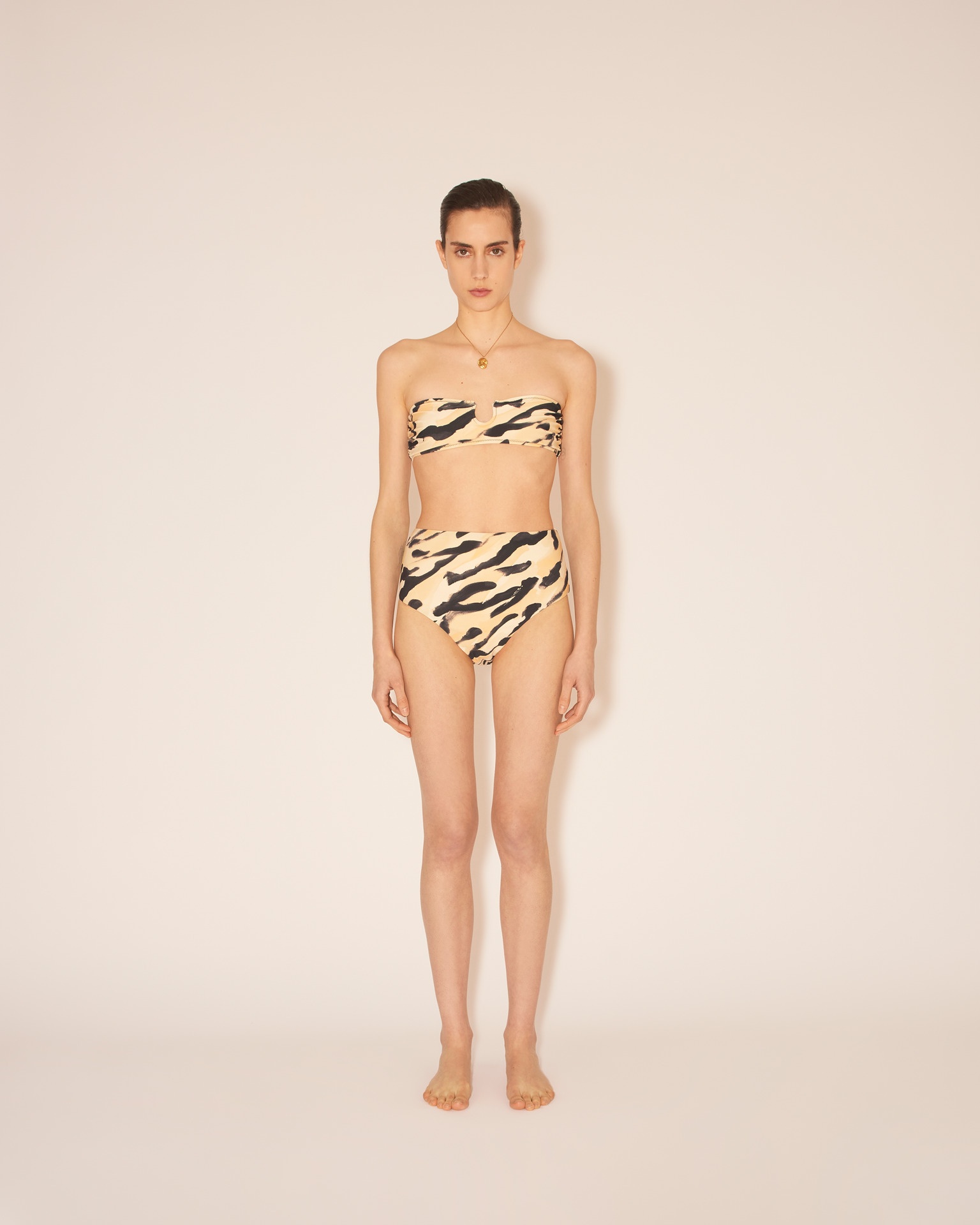 BENTE - High waist swim pants - Animal print - 2