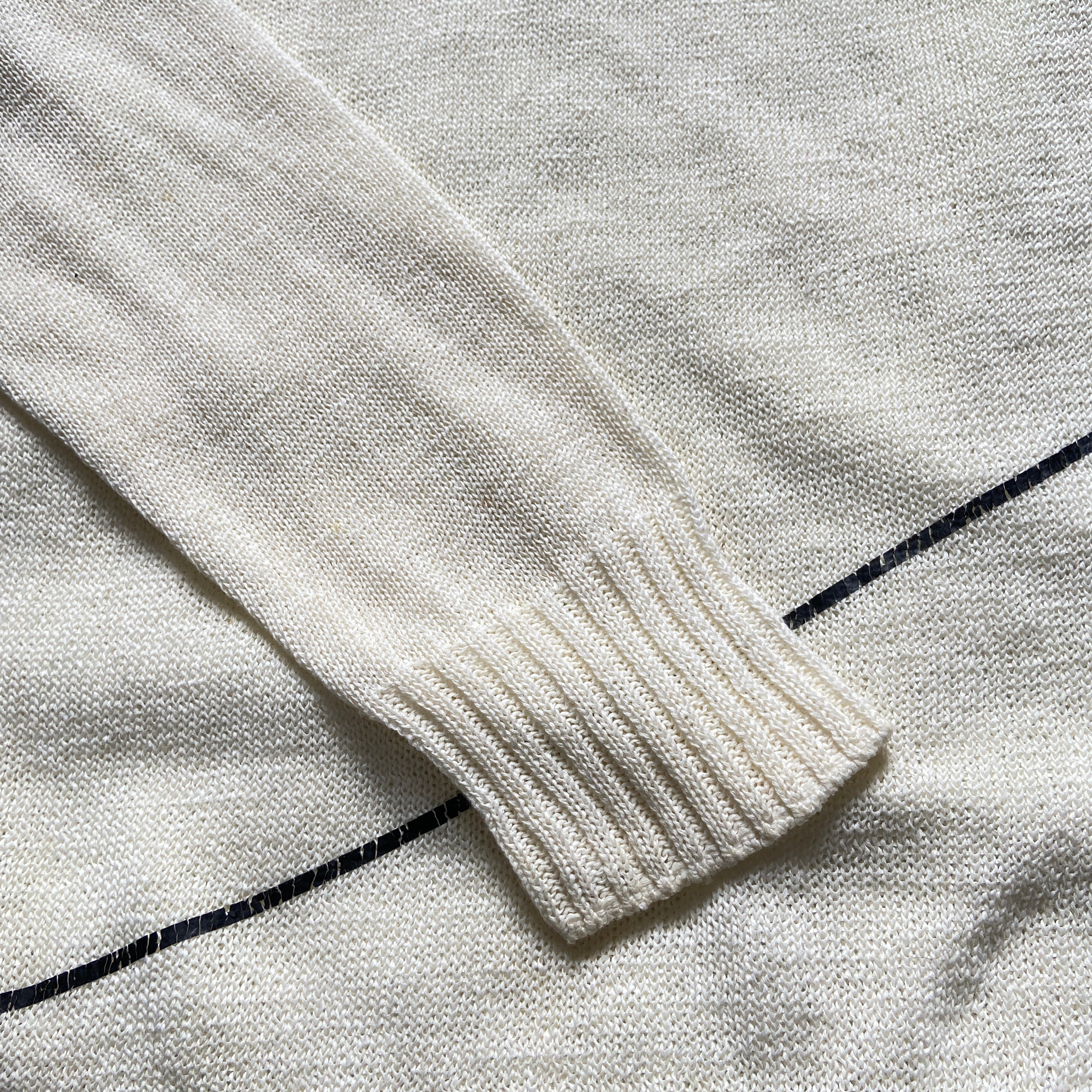 Chanel ss12 Karl square line geometric knit sweater - 9