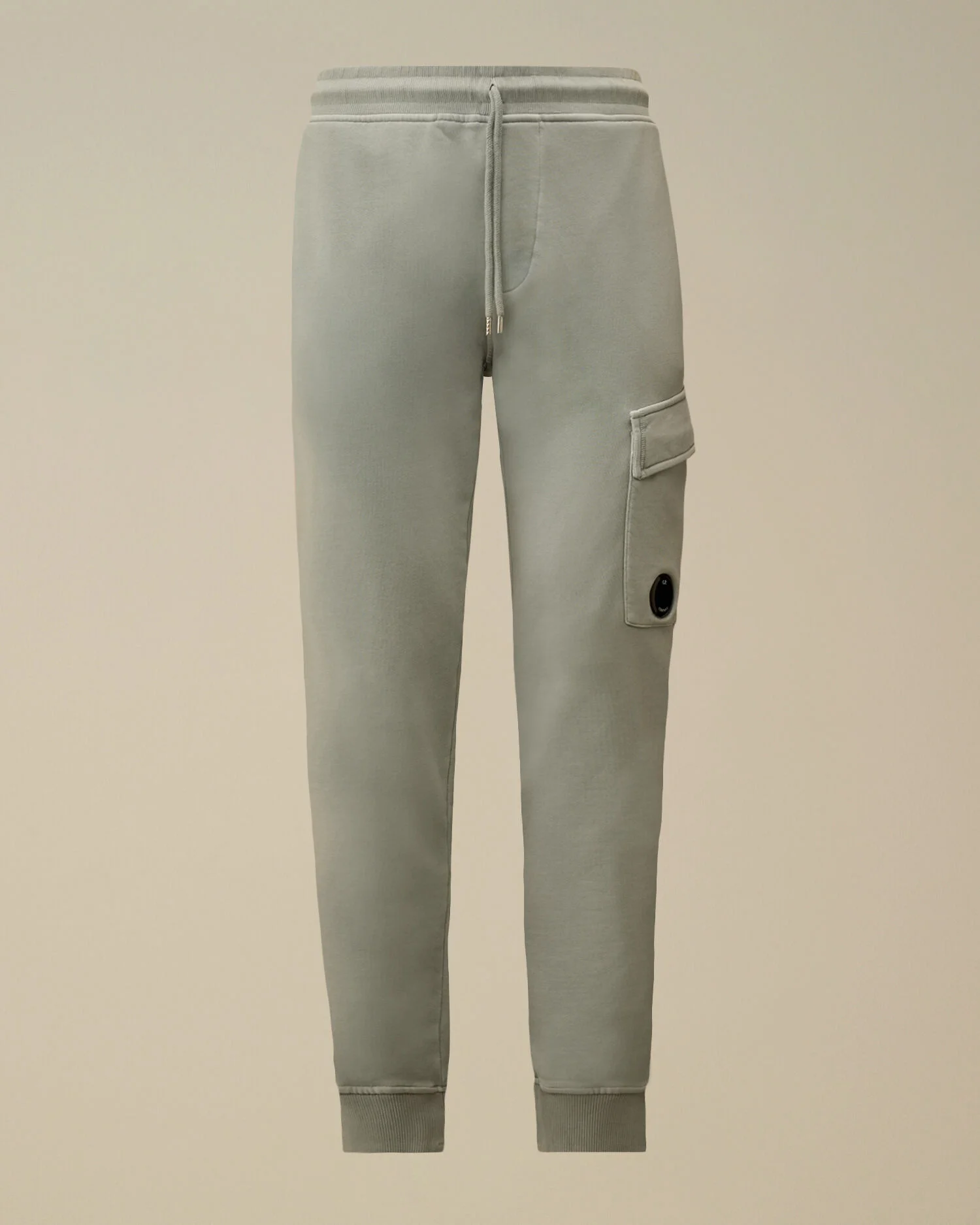 Cotton Diagonal Fleece Cargo Lens Sweatpants - 1