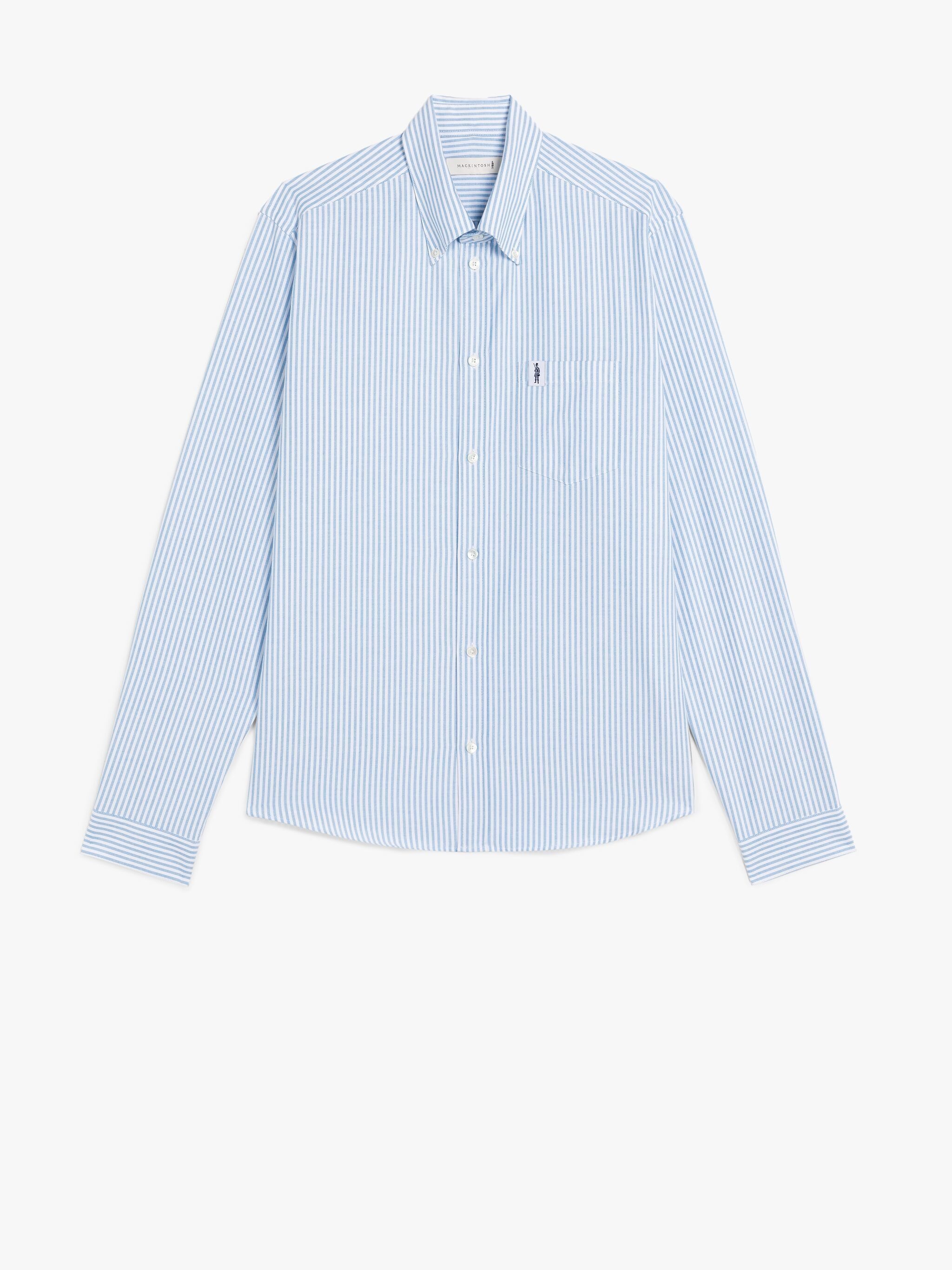 BLOOMSBURY SKY & WHITE COTTON SHIRT - 1