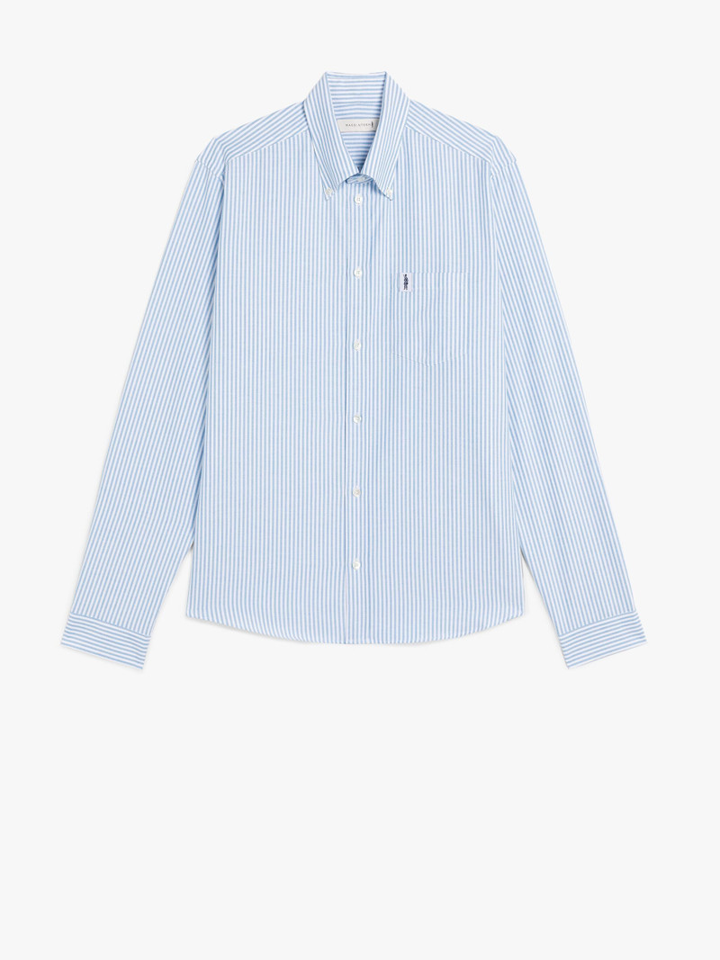 BLOOMSBURY SKY & WHITE COTTON SHIRT 1