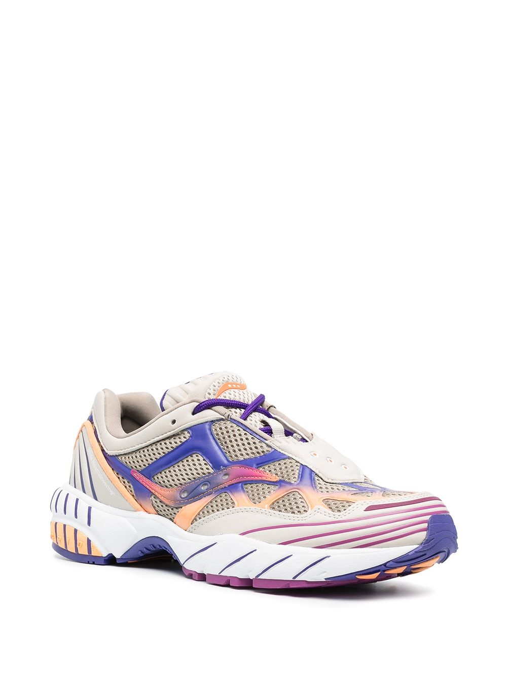 wave-panelled low-top trainers - 2