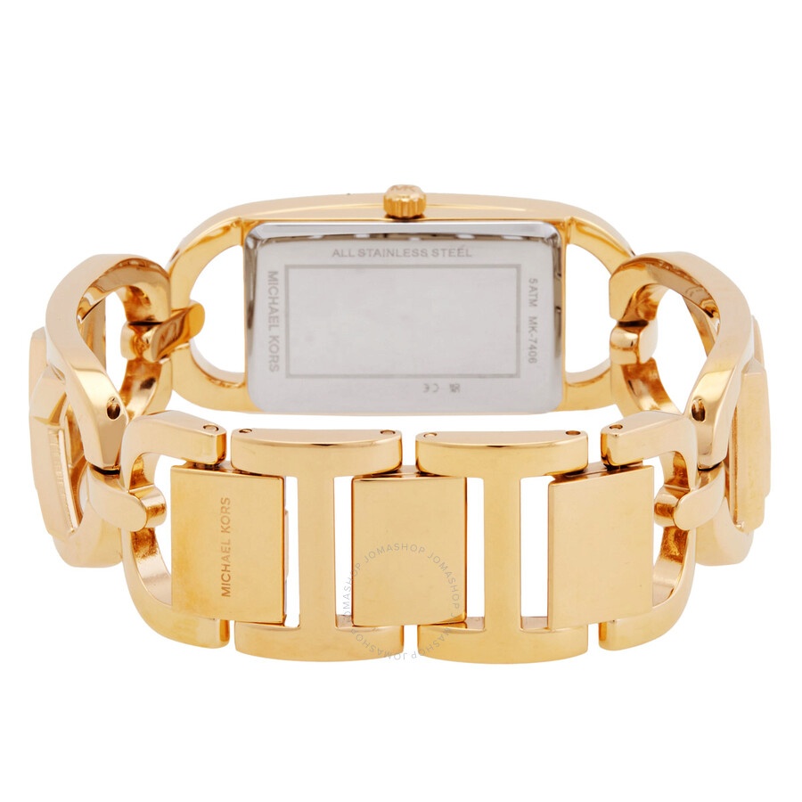 Michael Kors - Michael Kors MK Empire Quartz Gold Dial Ladies Watch MK7406 - 3