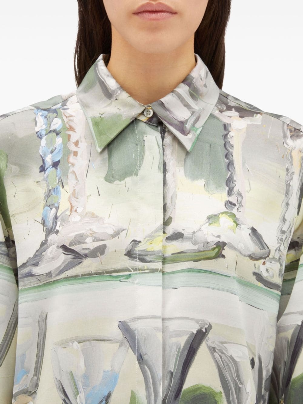 painterly-print long-sleeve shirt - 5