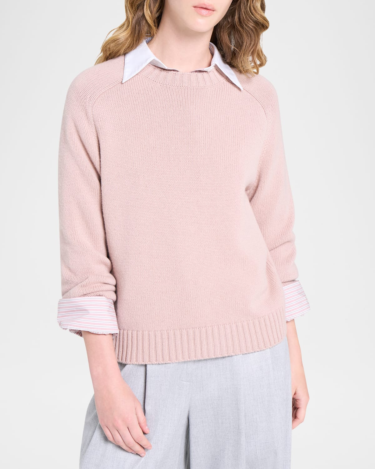 New Jill Crewneck Cashmere Pullover - 4