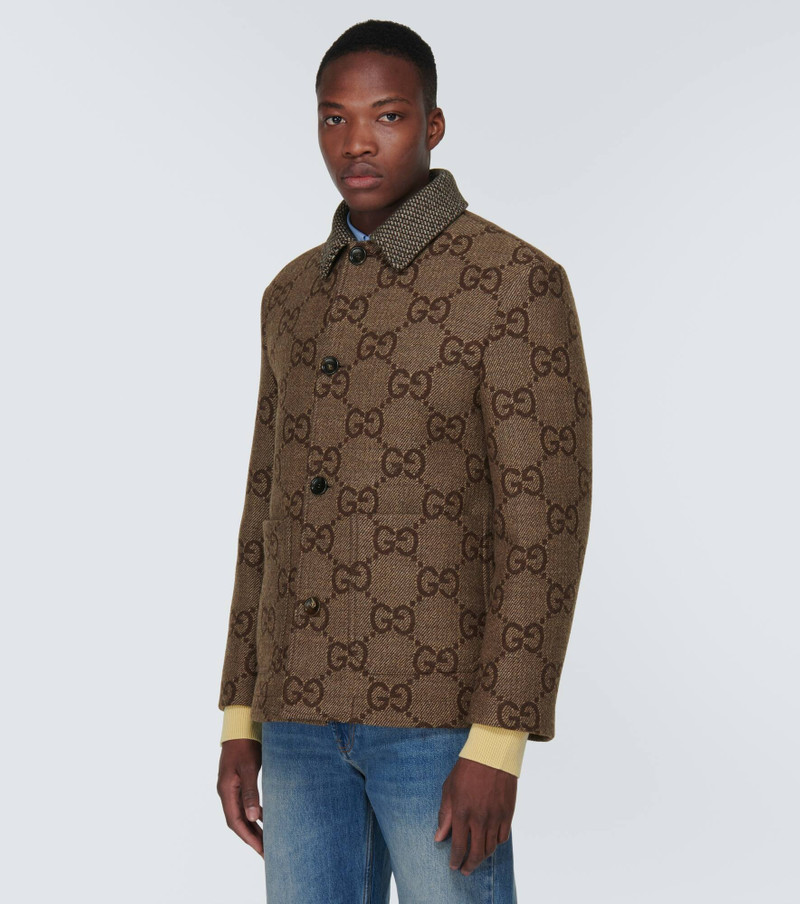 Maxi GG wool jacquard jacket 3