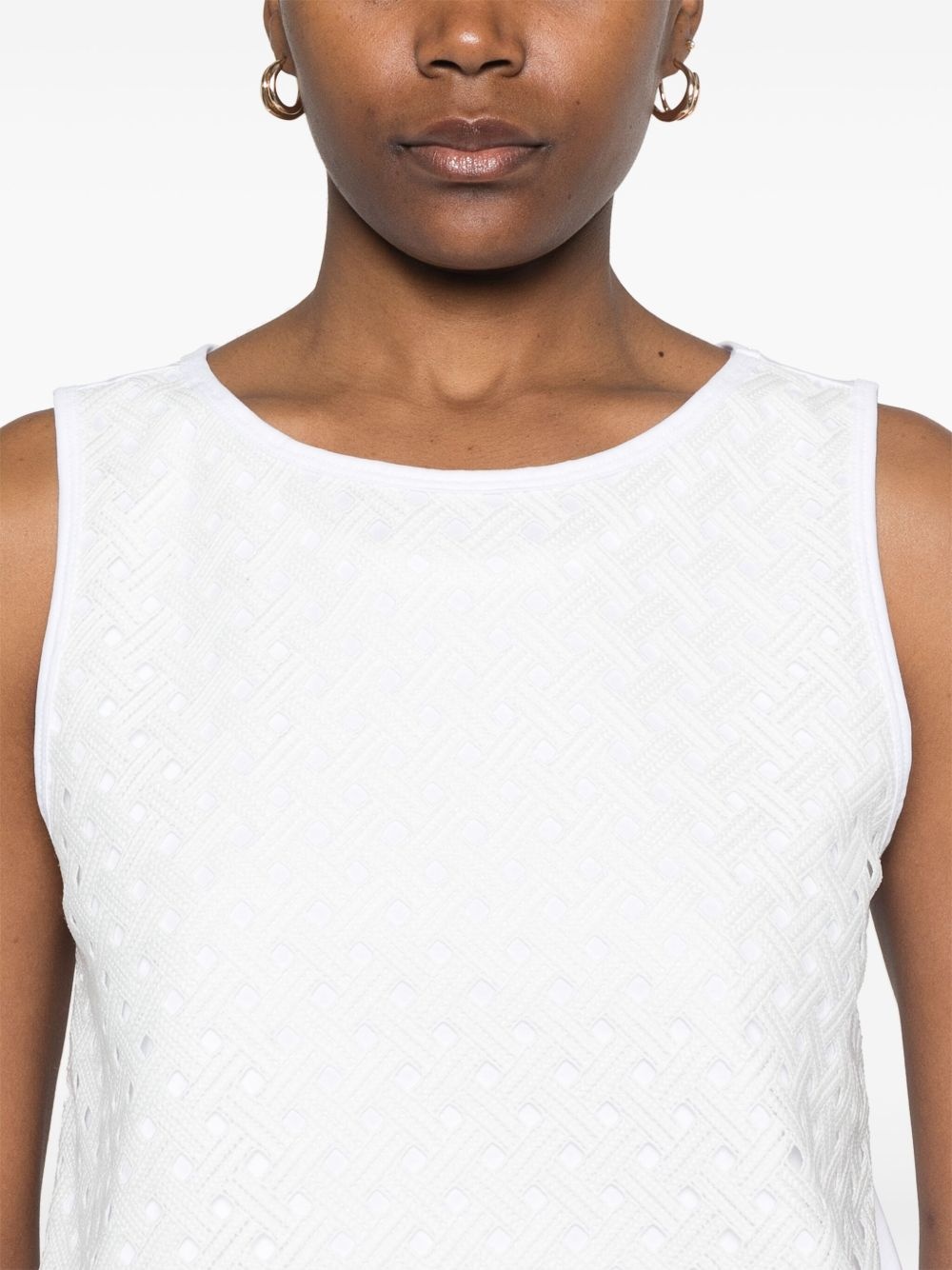 crochet-panel vest - 5