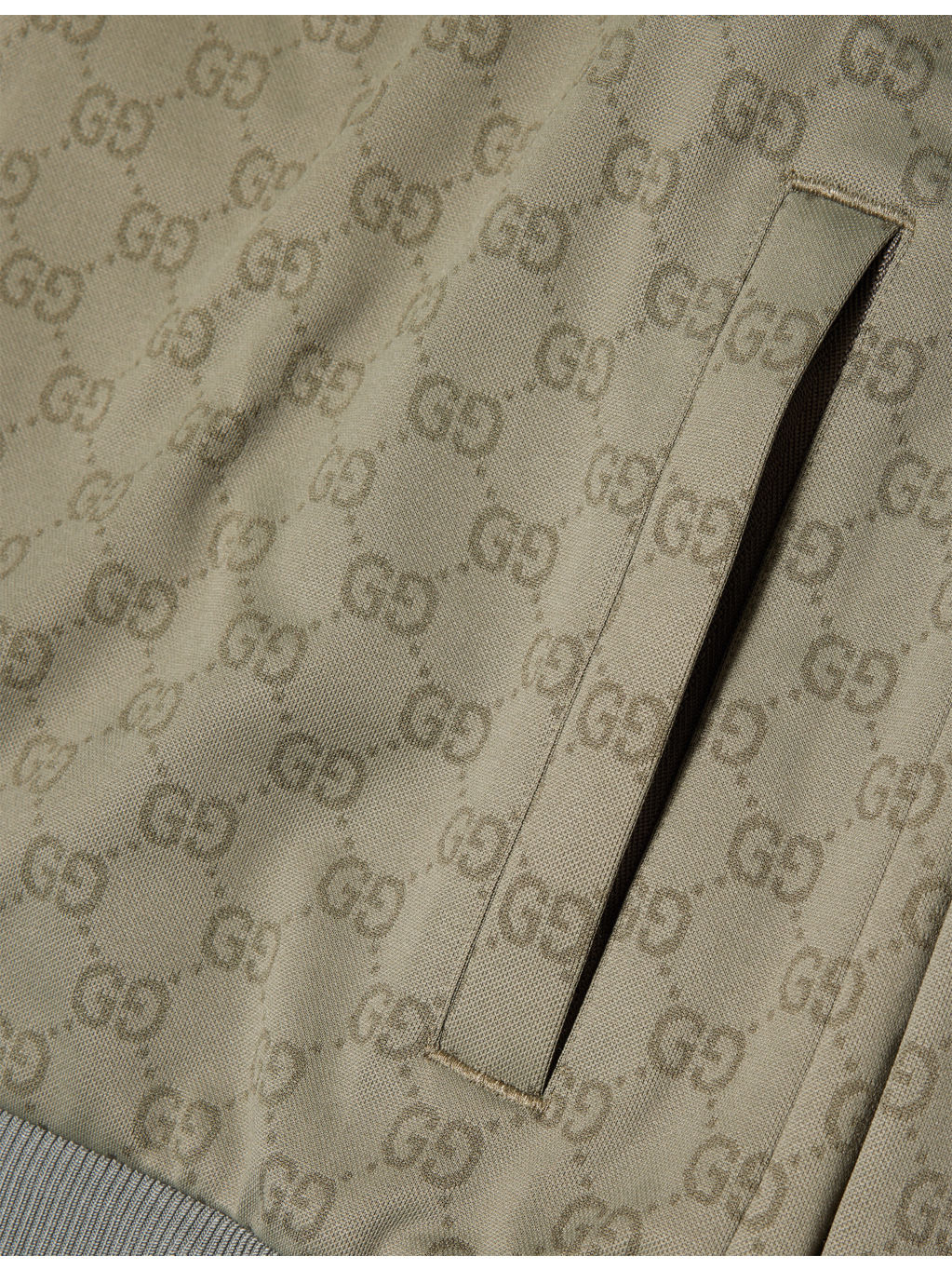 Monogram-Print Striped-Trims Woven Jacket - 7