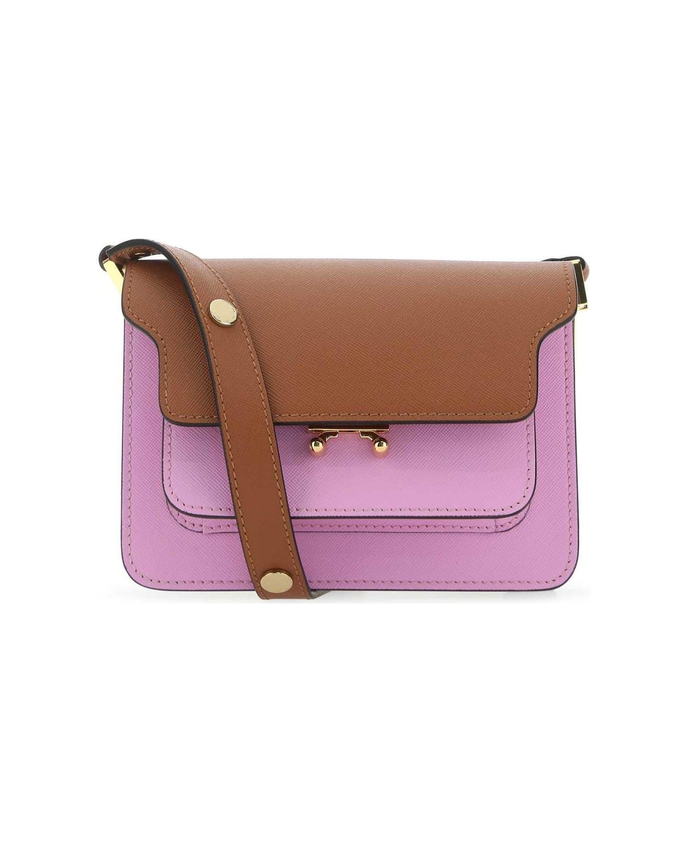 Trunk Colour-block Mini Shoulder Bag - 1