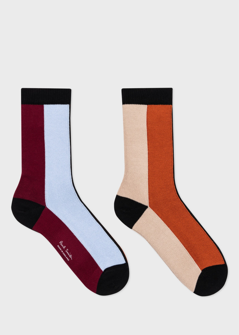 Paul Smith Vertical Block Stripe Socks outlook