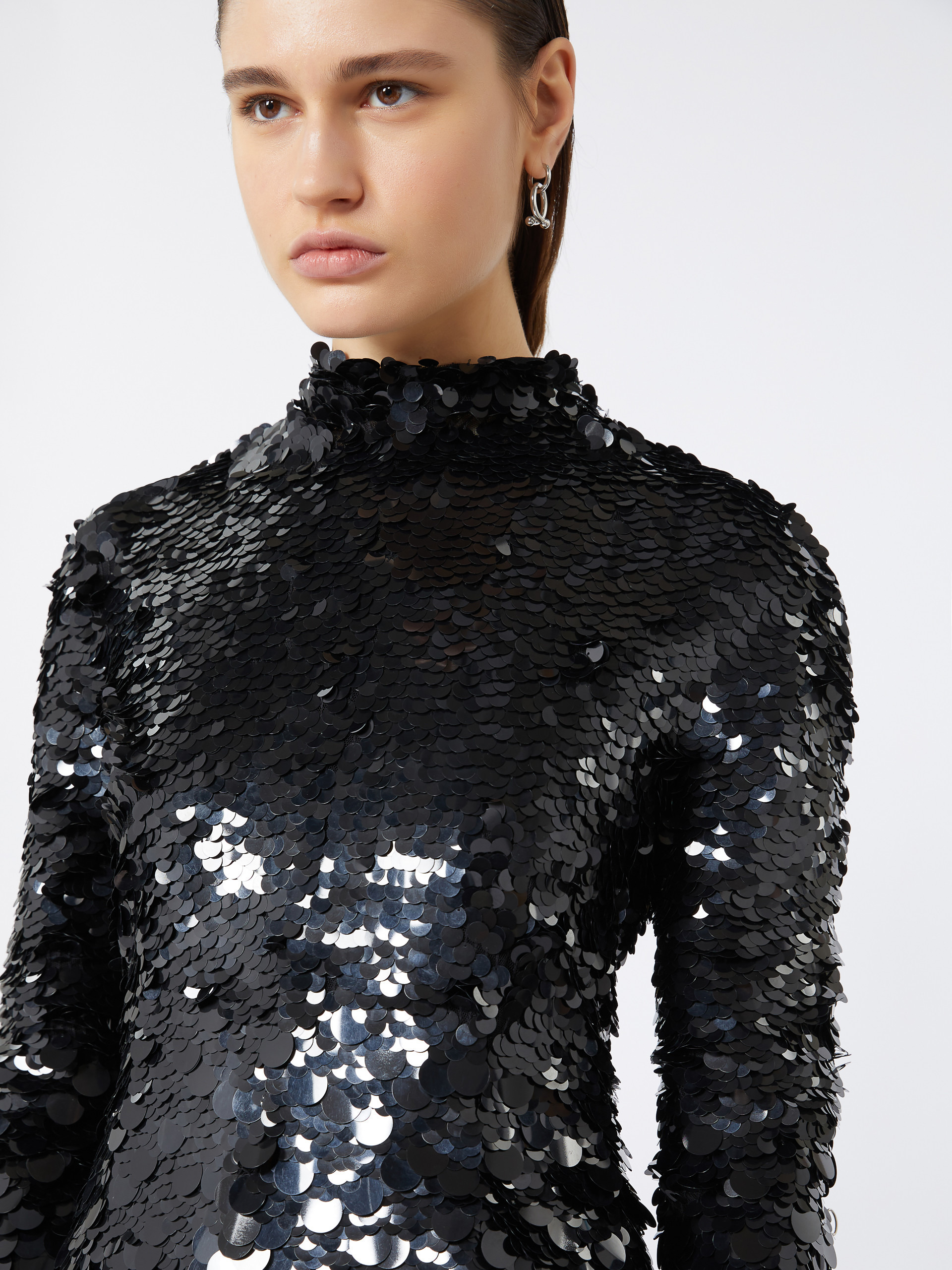 TEFRITE04 Short dress with nuanced sequin detail - KLEPSYDRA CAPSULE - 5