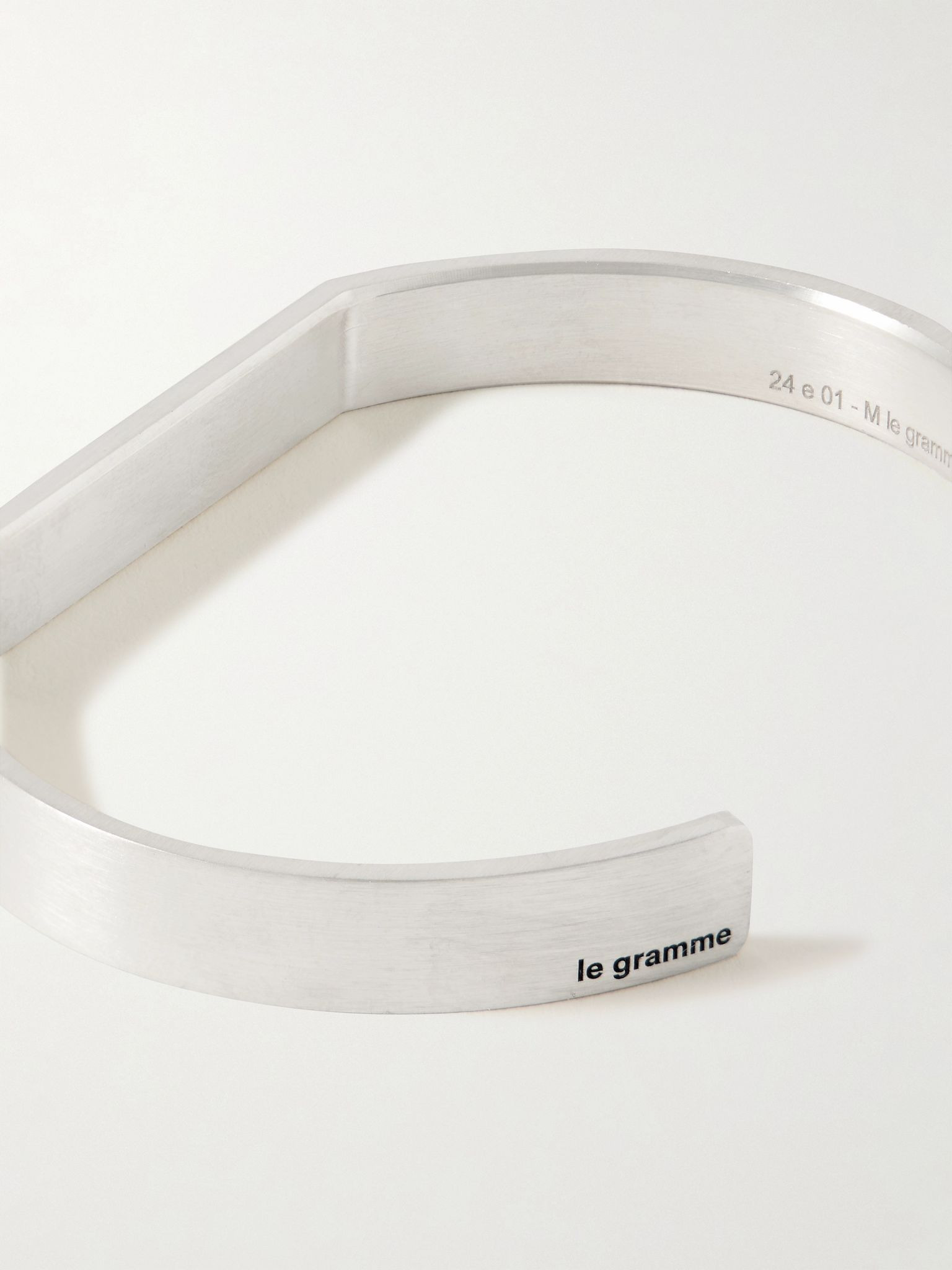 Ribbon 21g Recycled Brushed Sterling Silver Cuff Silver - 4
