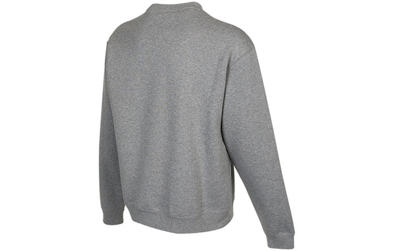 Jordan Men's Air Jordan Embroidered Logo Sports Pullover Round Neck Gray DR6421-091 outlook