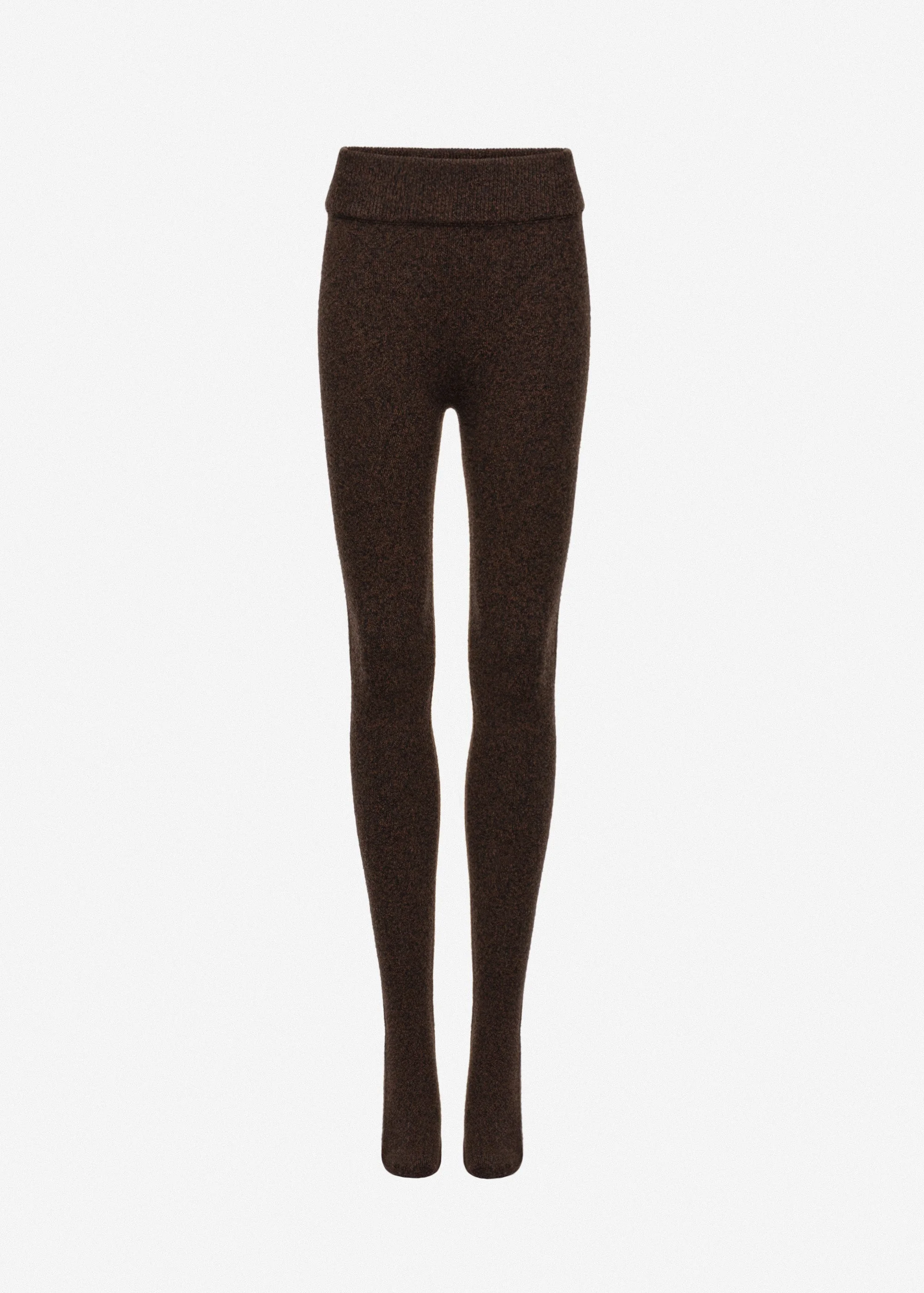 Legging tights in dark brown - 1
