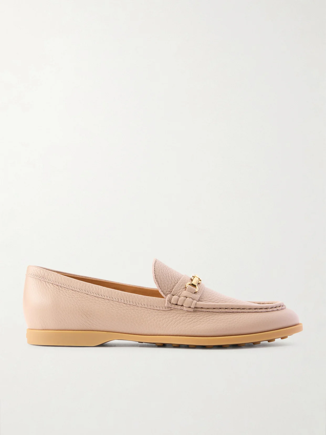 Gomma Embellished Textured-leather Loafers - 1