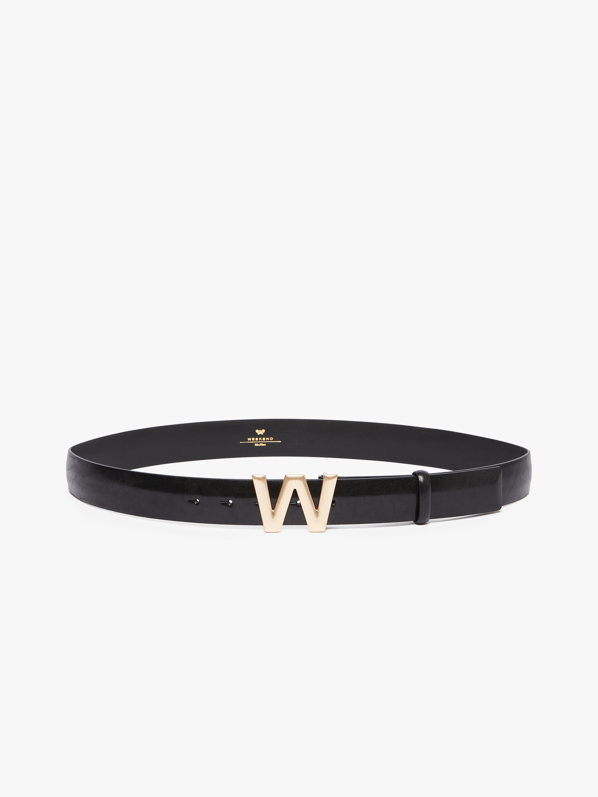 PELAGO Branded buckle-embellished leather belt - 1