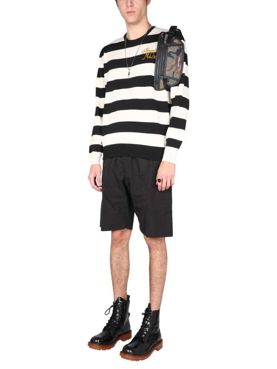 Alexander Mcqueen Men Gabardine Bermuda - 2
