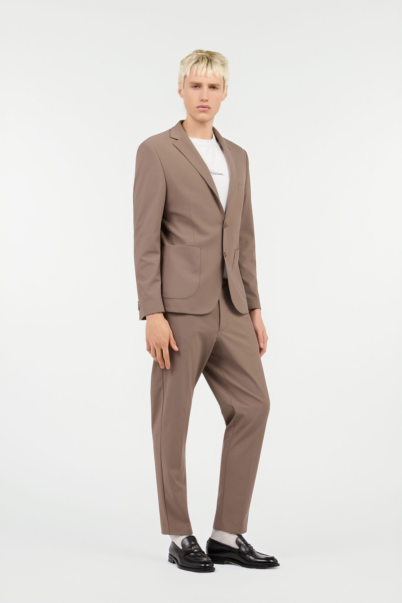 Taupe Single-Breasted Suit 3