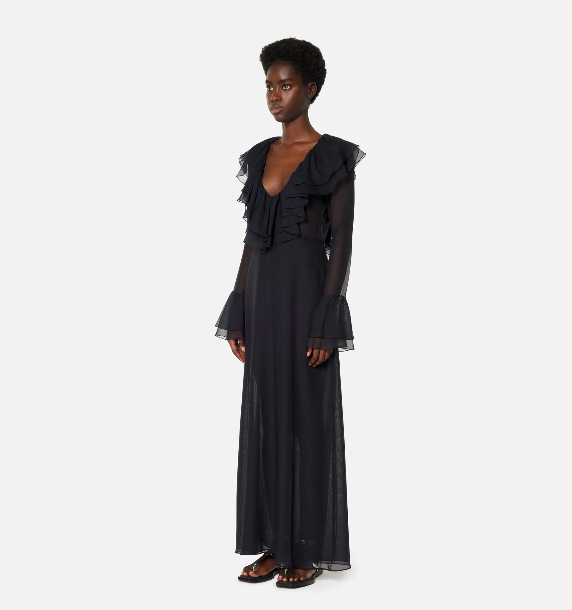 Long Dress With Ruffles - 3