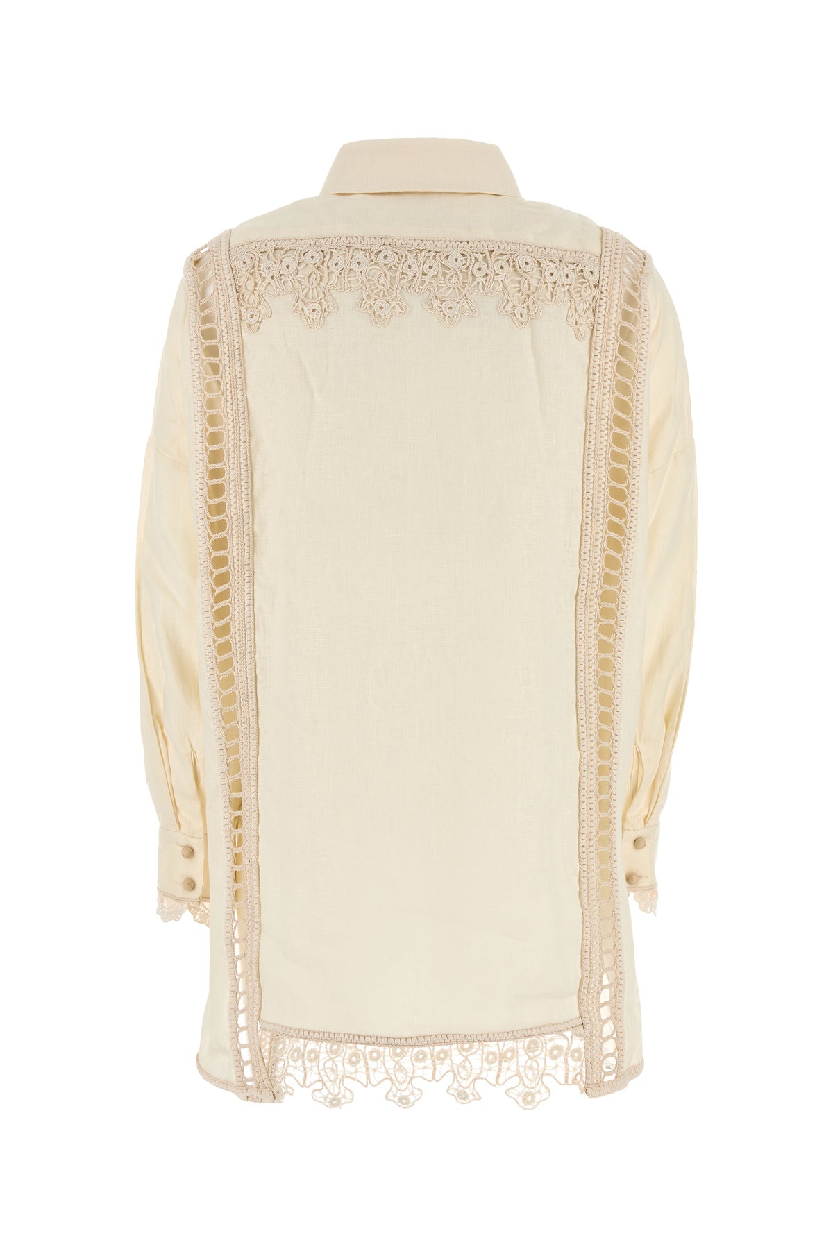 Cream linen Illuminate shirt - 2