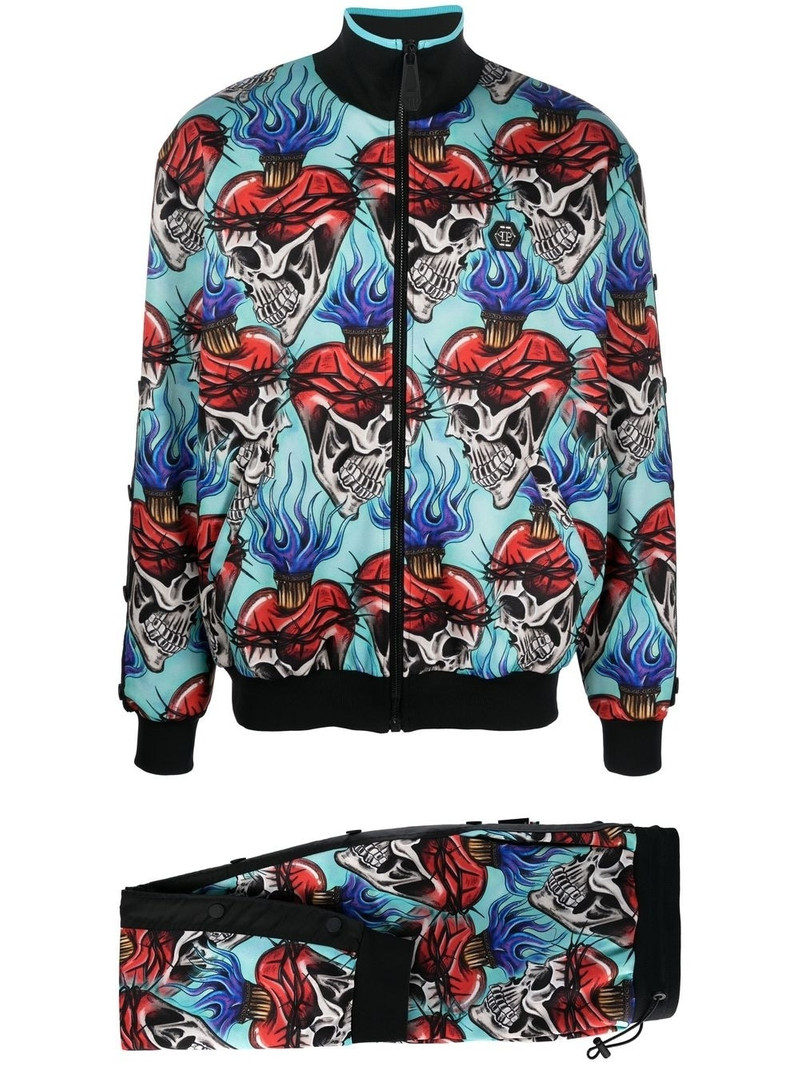 graphic-print tracksuit 1