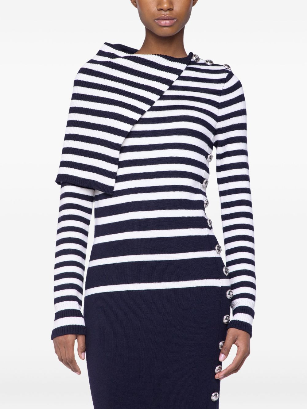 wool midi dress - 5