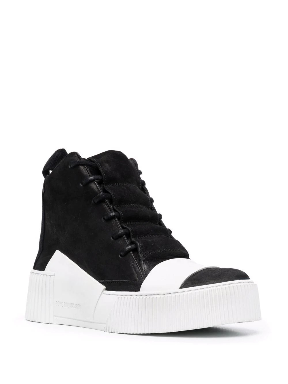 contrast high-top sneakers - 2