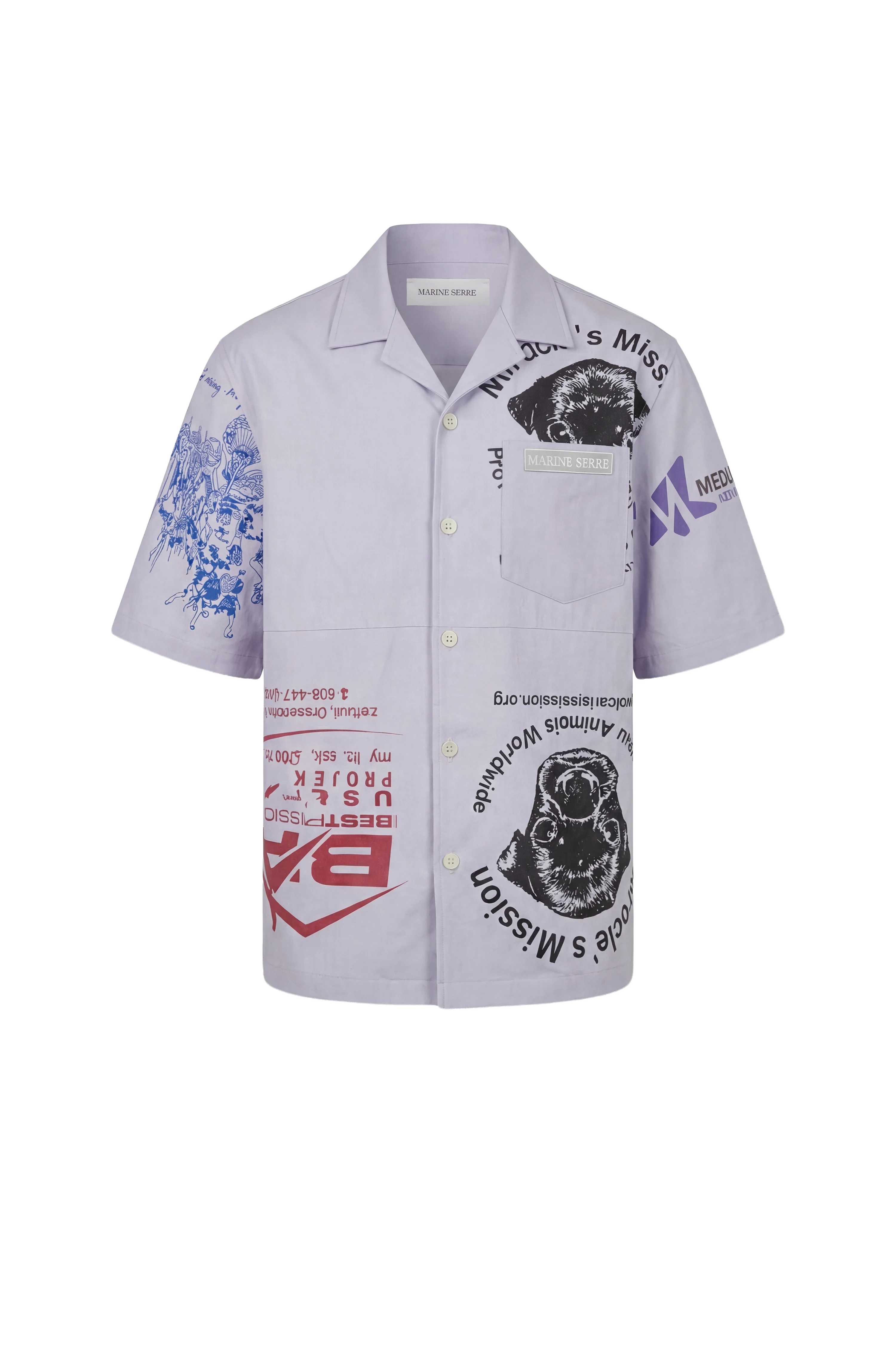 Upcycled scout tote bags ss bowling shirt - 1