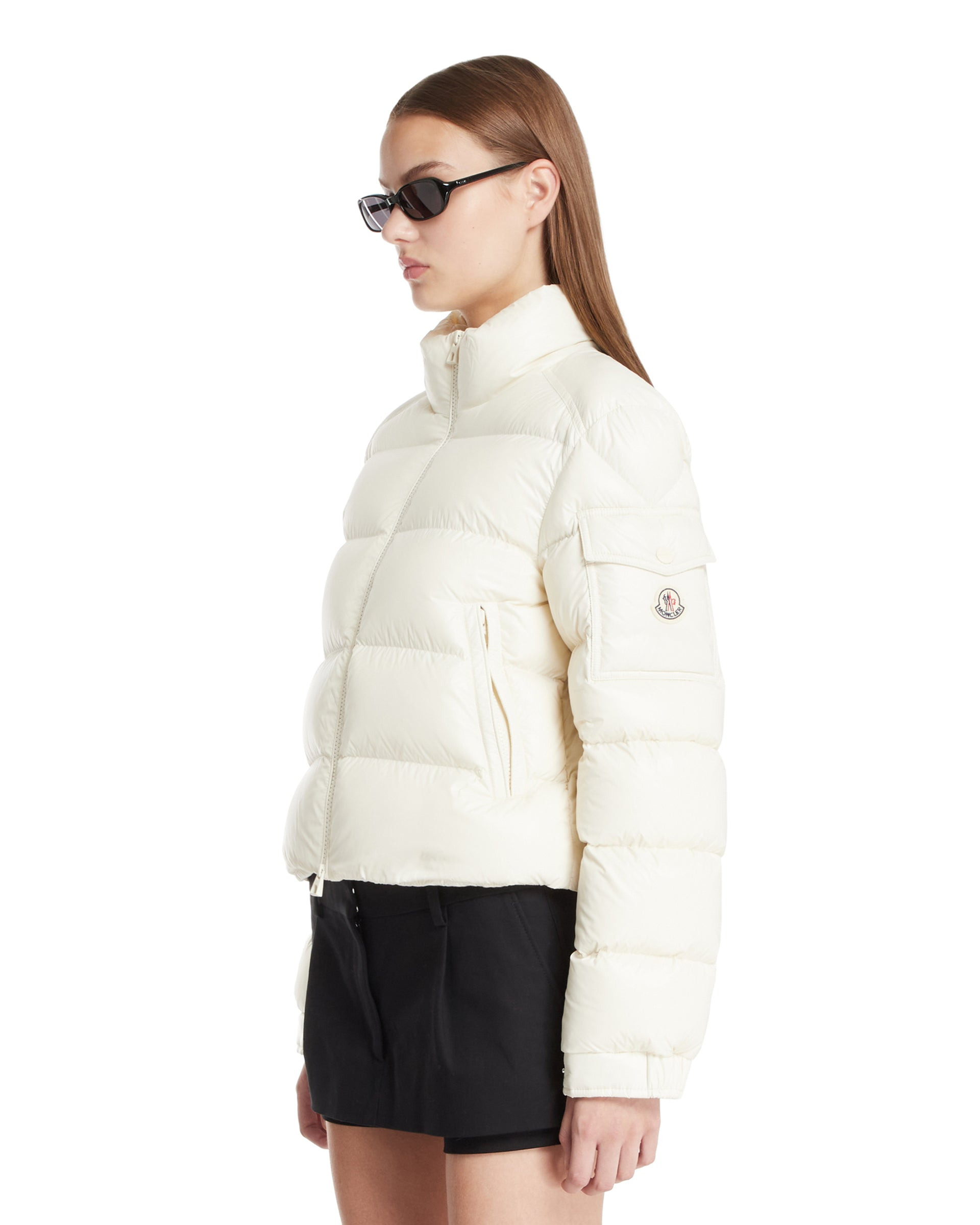 White Petra Short Down Jacket - 4