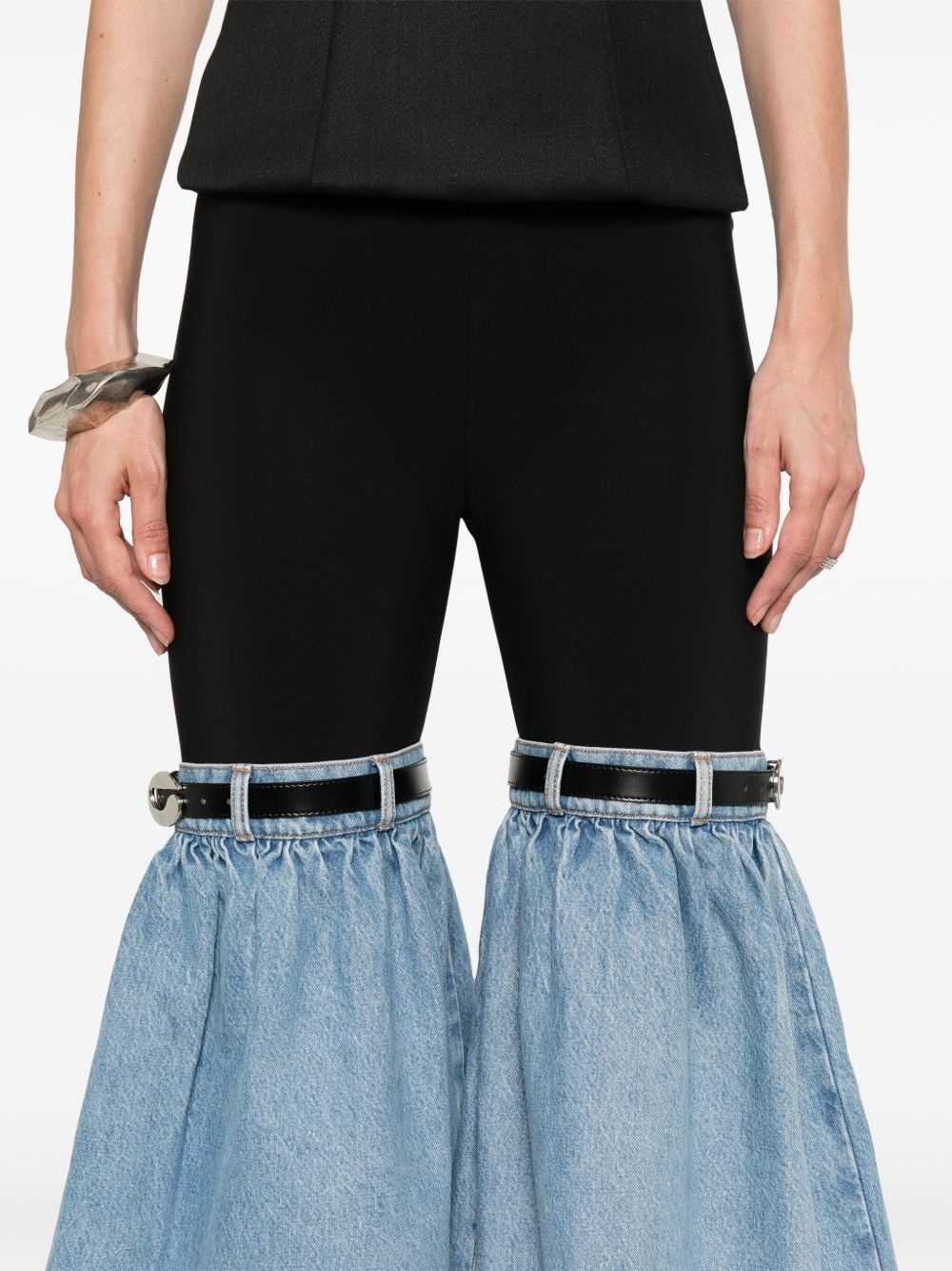 hybrid denim trousers - 5