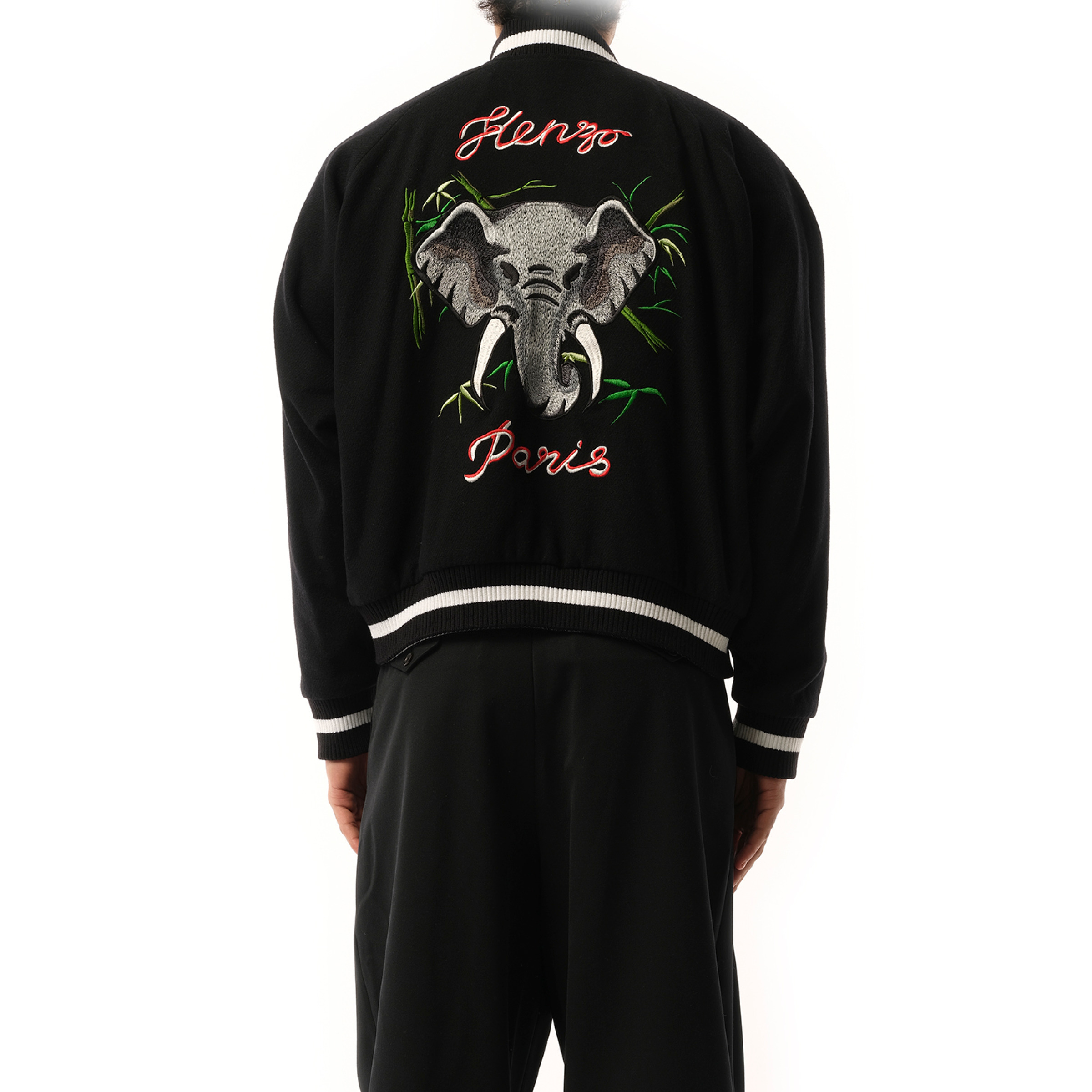 Kenzo Elephant Reversible Souvenir Jacket in Black - 6