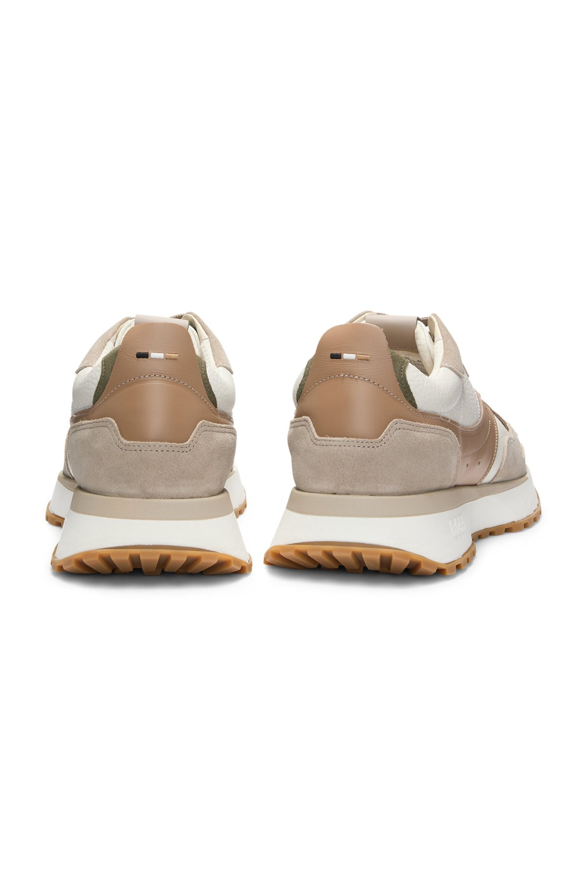 TRAINERS IN TUMBLED LEATHER WITH SUPPORTIVE OUTSOLE - 5